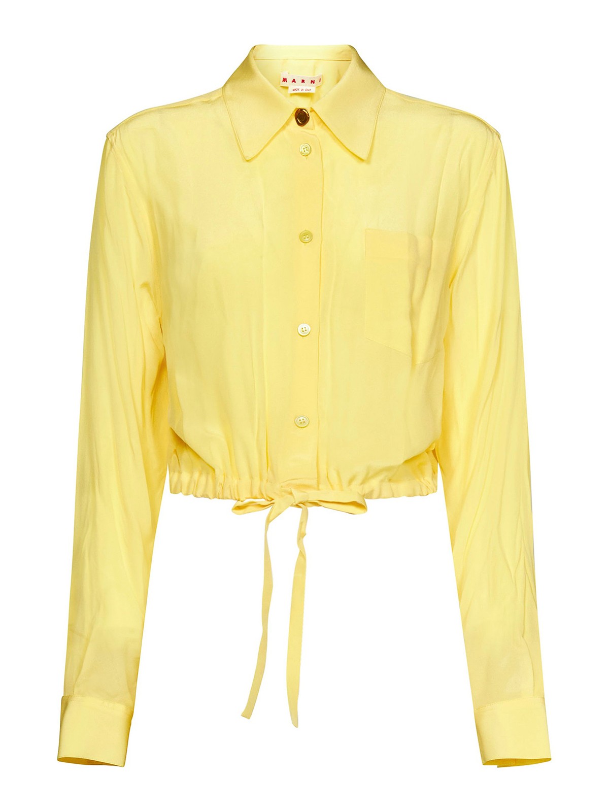 Shirts Marni - Cropped silk shirt with coulisse