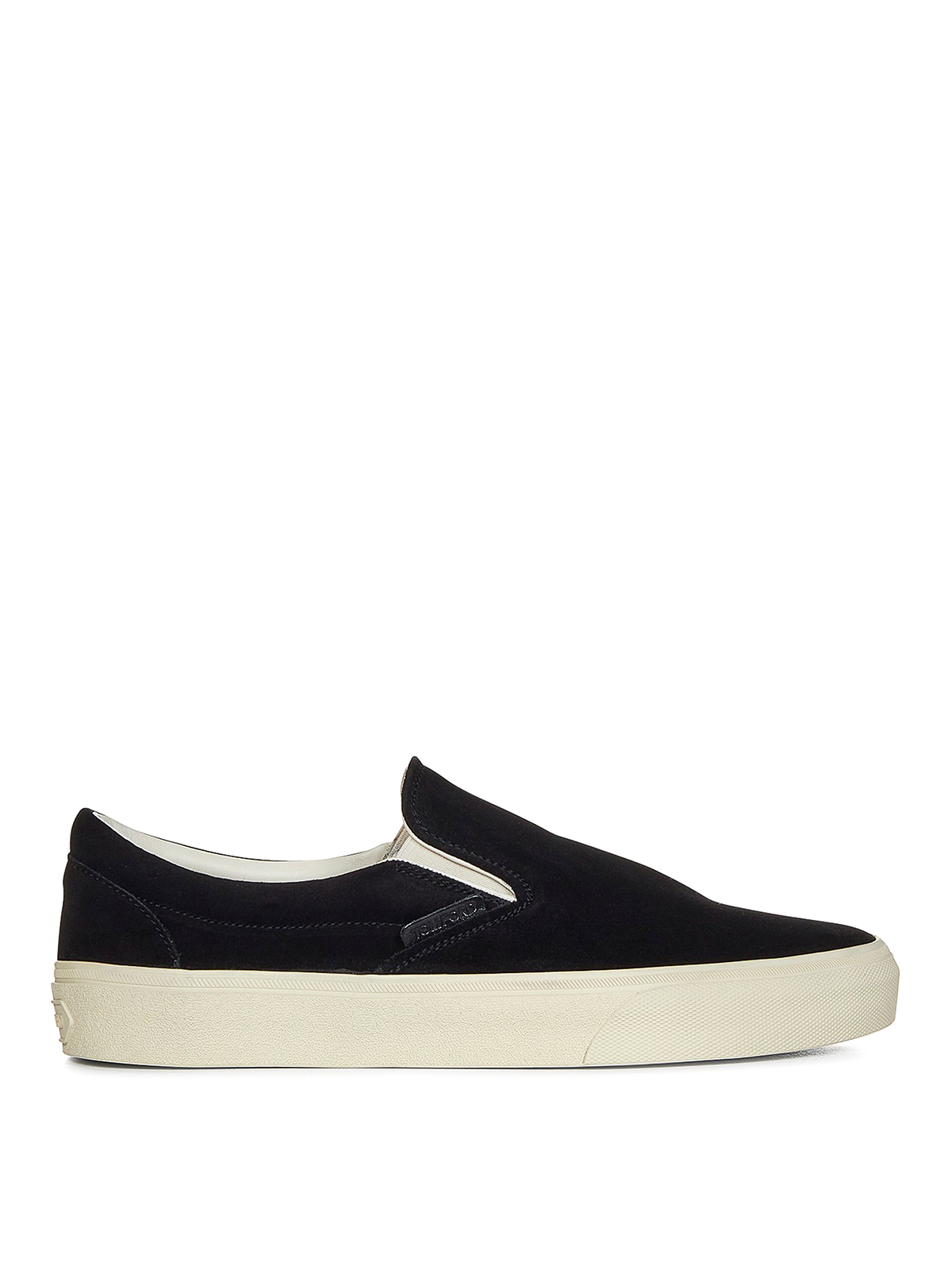 Tom Ford Suede Sneakers With Logo In Negro