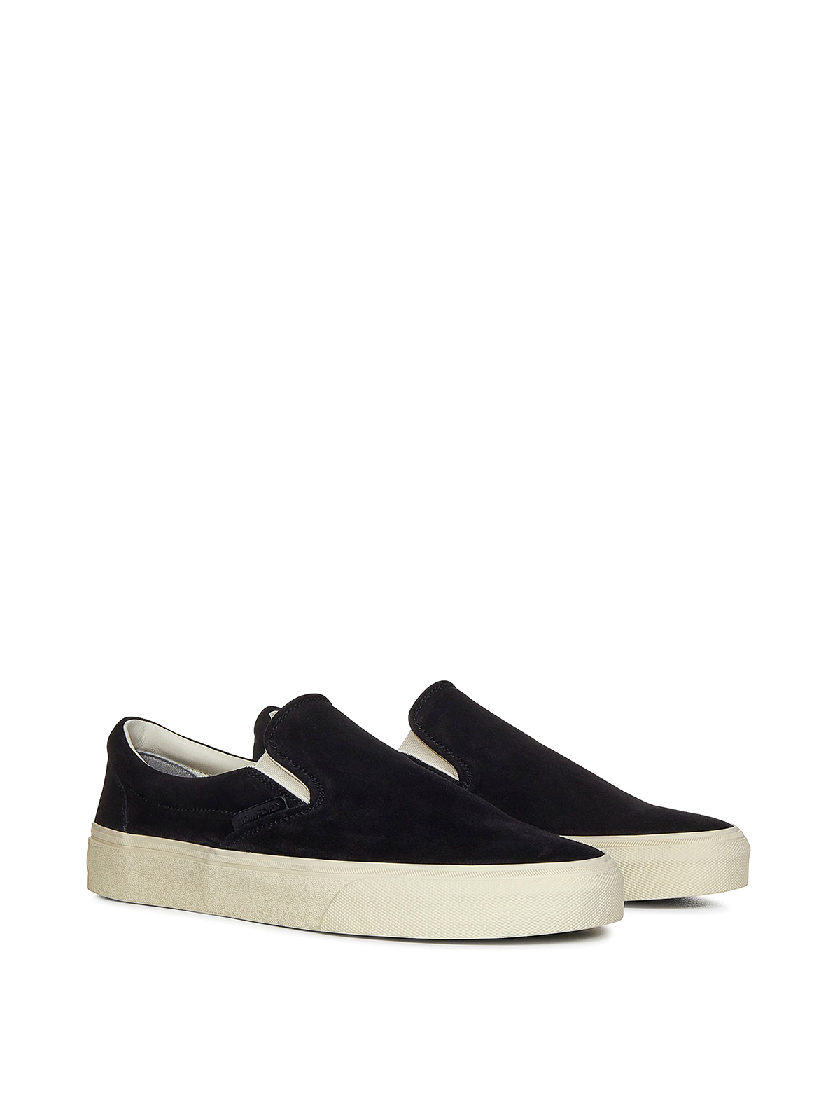 Shop Tom Ford Suede Sneakers With Logo In Negro