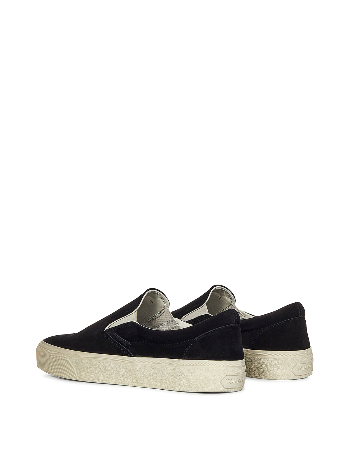 Shop Tom Ford Suede Sneakers With Logo In Negro