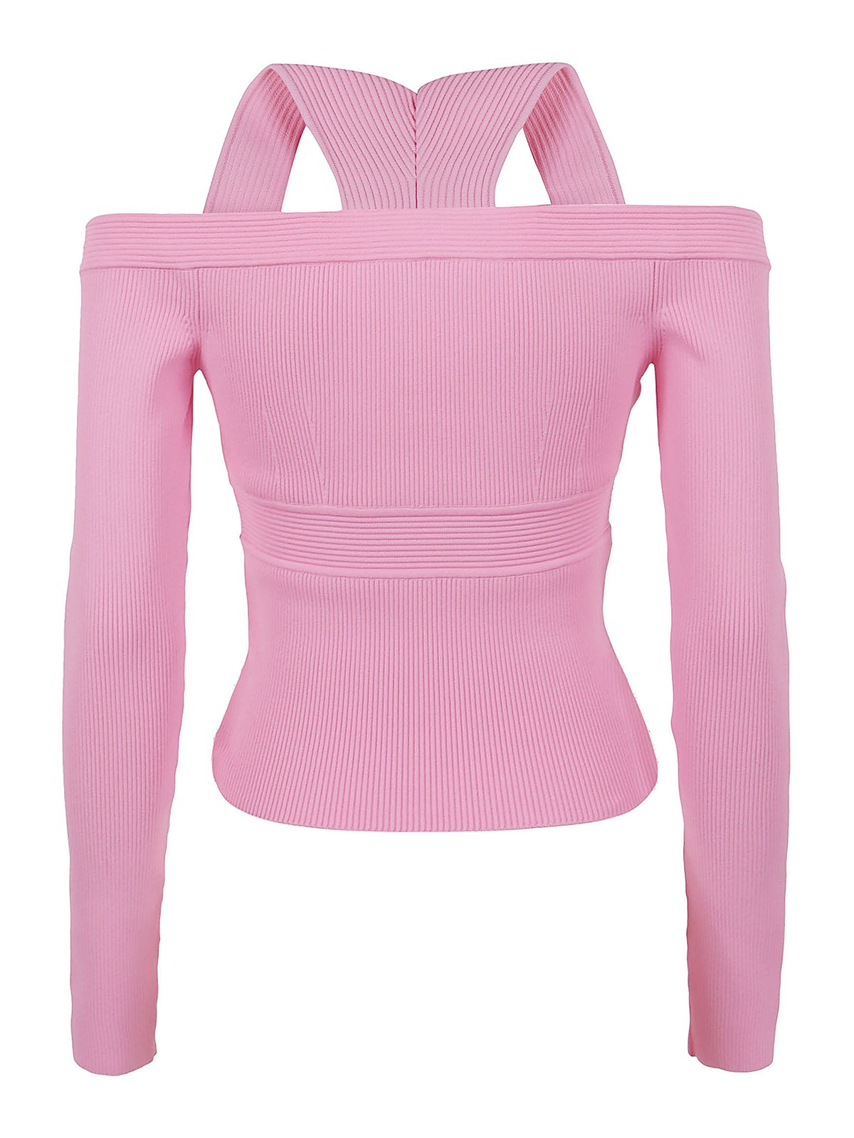 Alexander Mcqueen Shoulder-off top with straps 734534Q1A5B5003