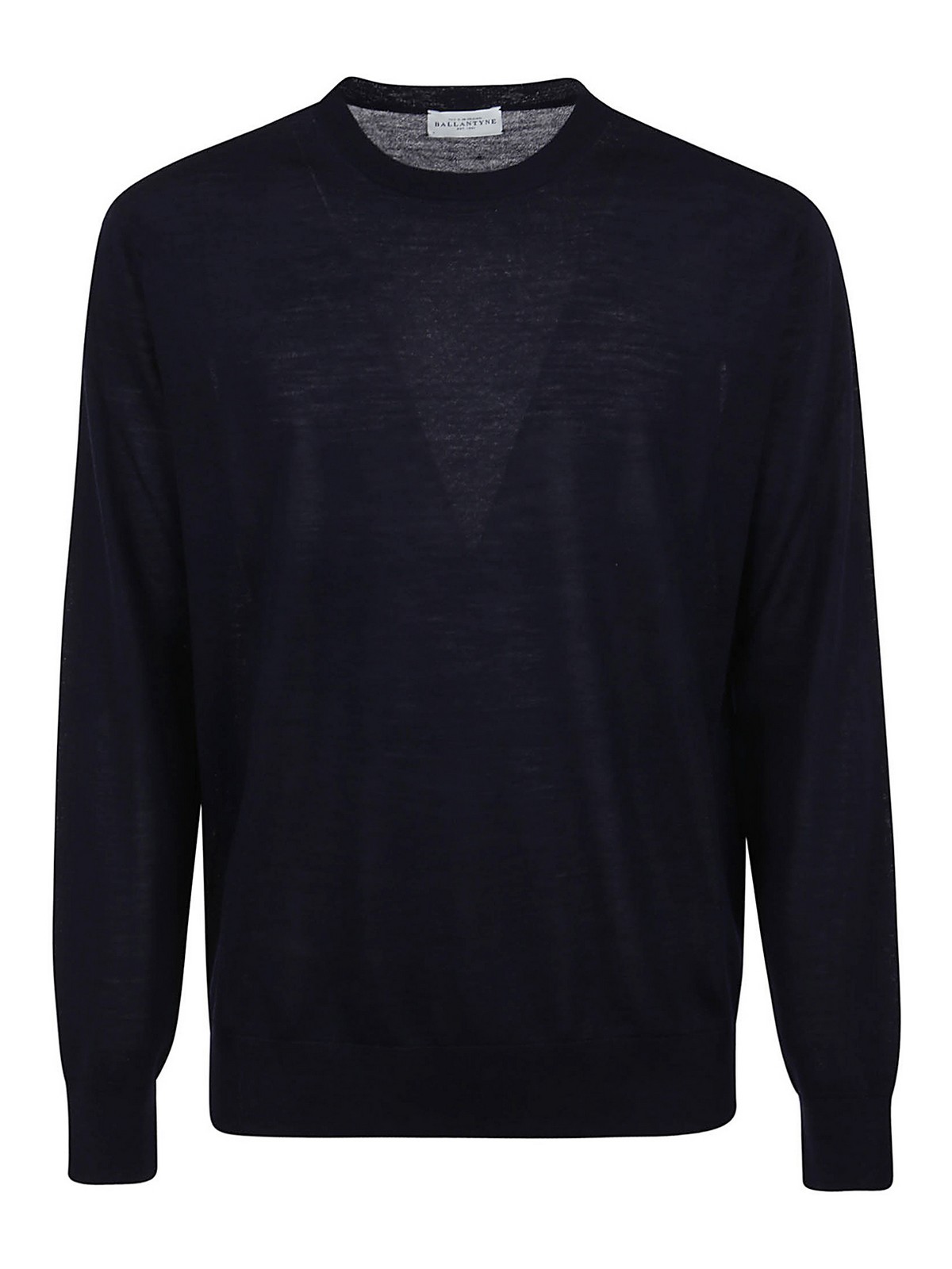 Ballantyne Wool Crewneck  Knitted Pullover In Azul