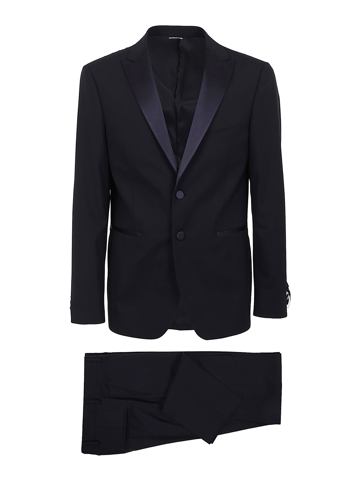 Tonello Wool Formal Suit In Black