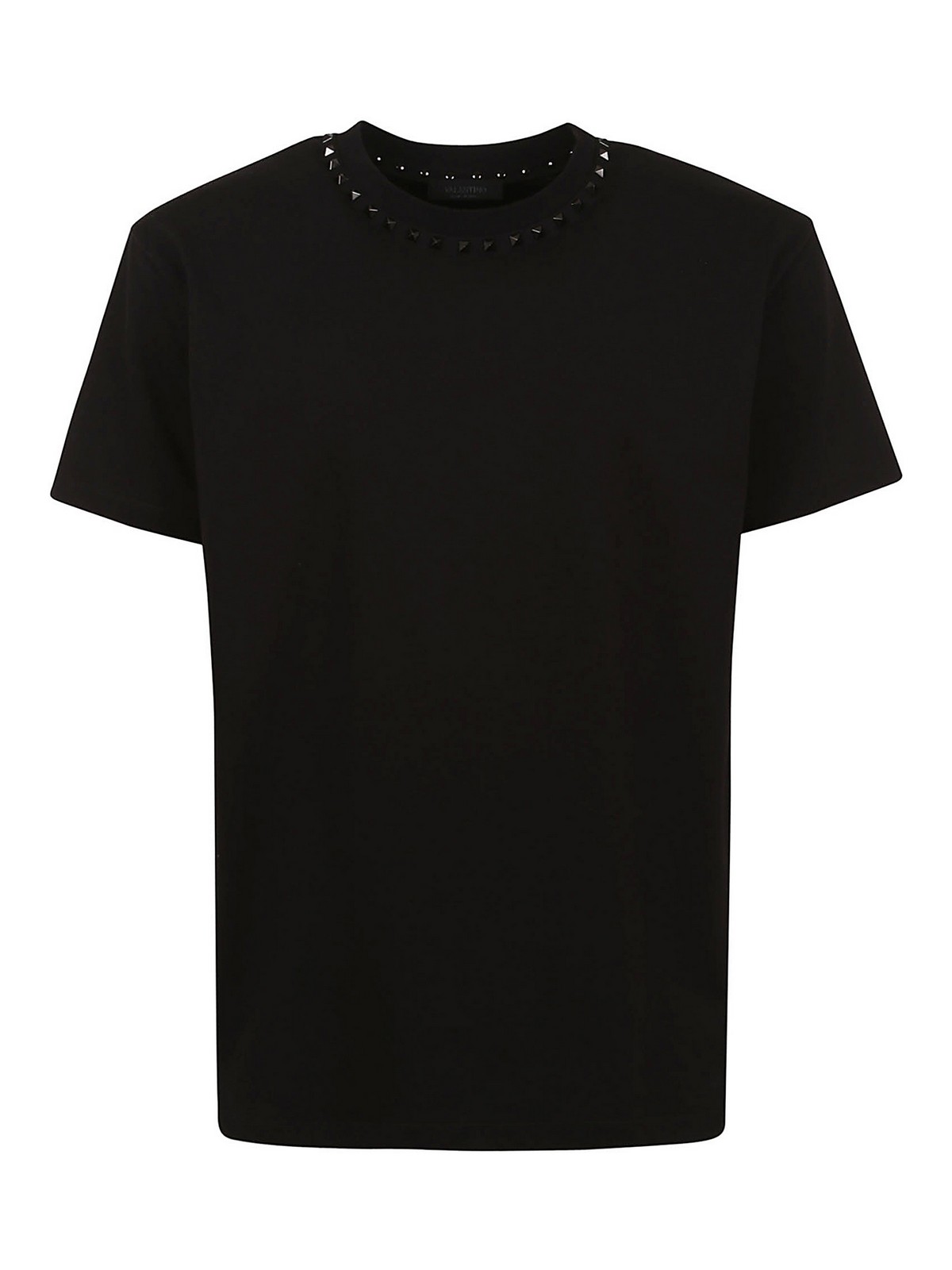 Red Valentino Untitled Studs Detail Tee In Black