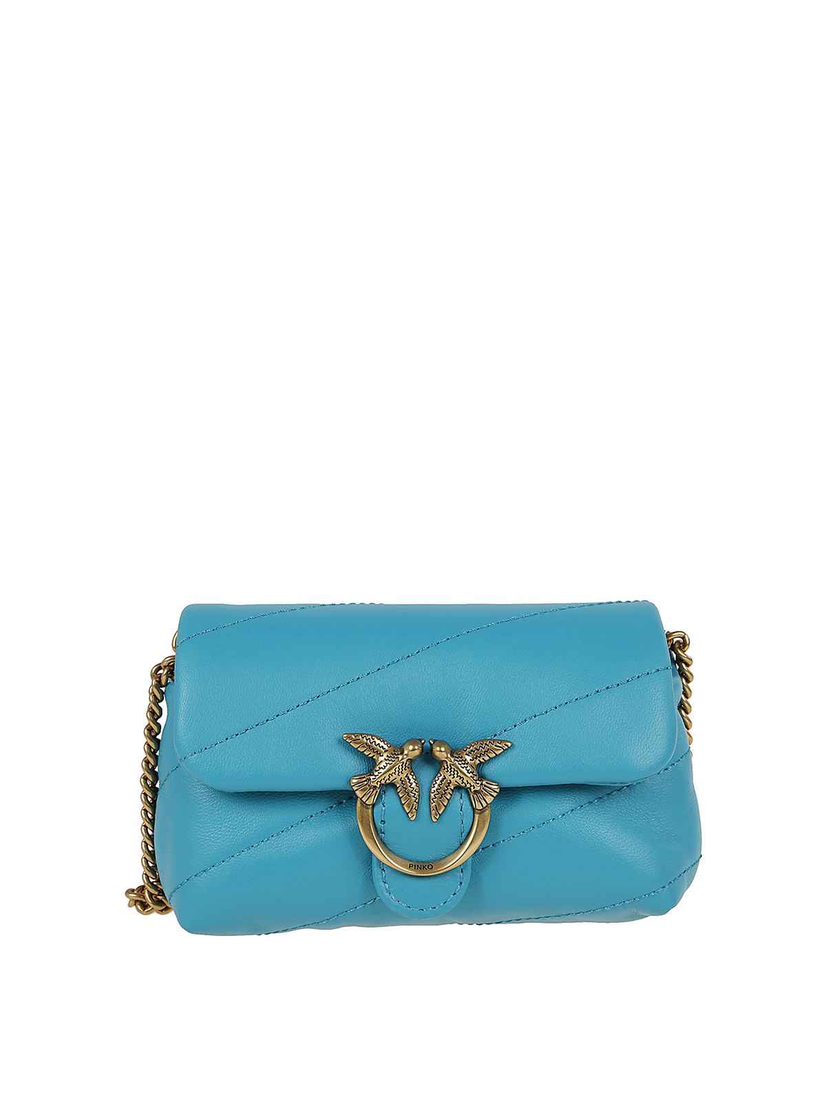 Pinko Love micro Puff C shoulder bag Light Blue 100041A0F2U25Q