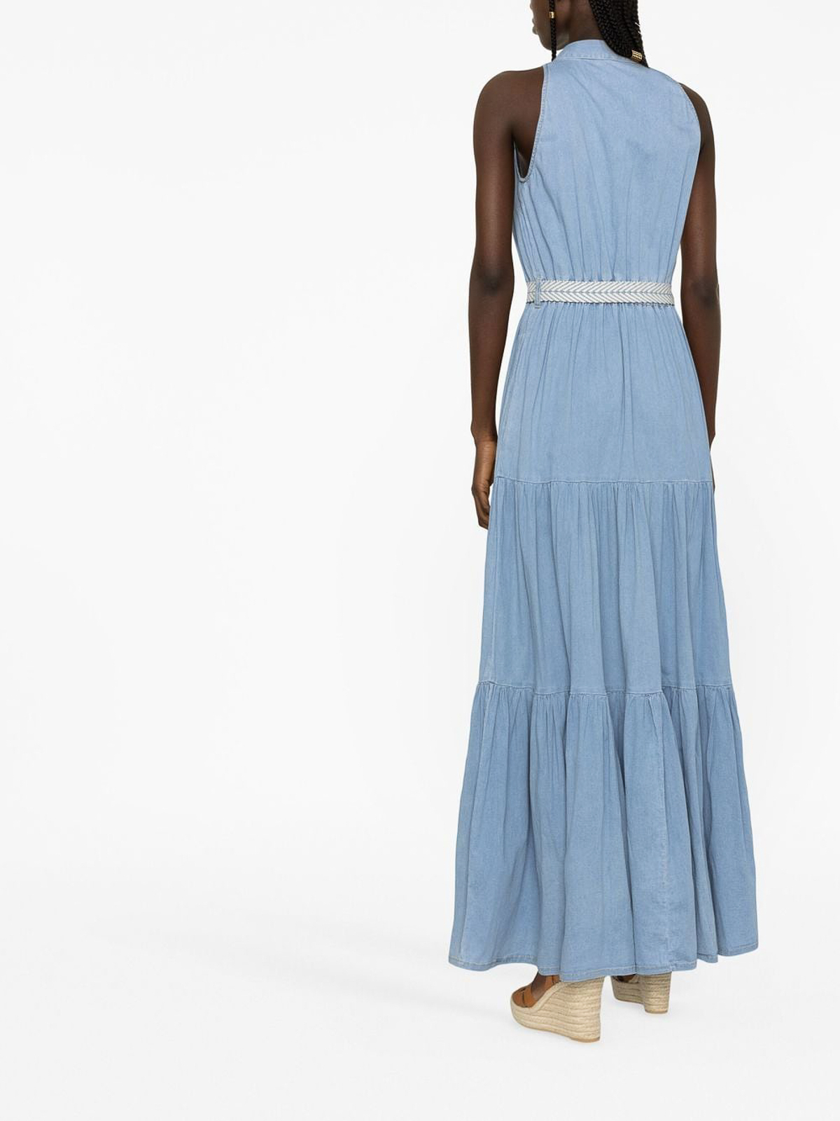 Elisabetta Franchi Shirt style top denim dress | AJ29S31E192