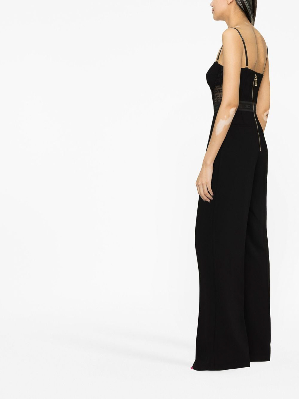 Elisabetta Franchi Heart neckline top jumpsuit | TU02832E110