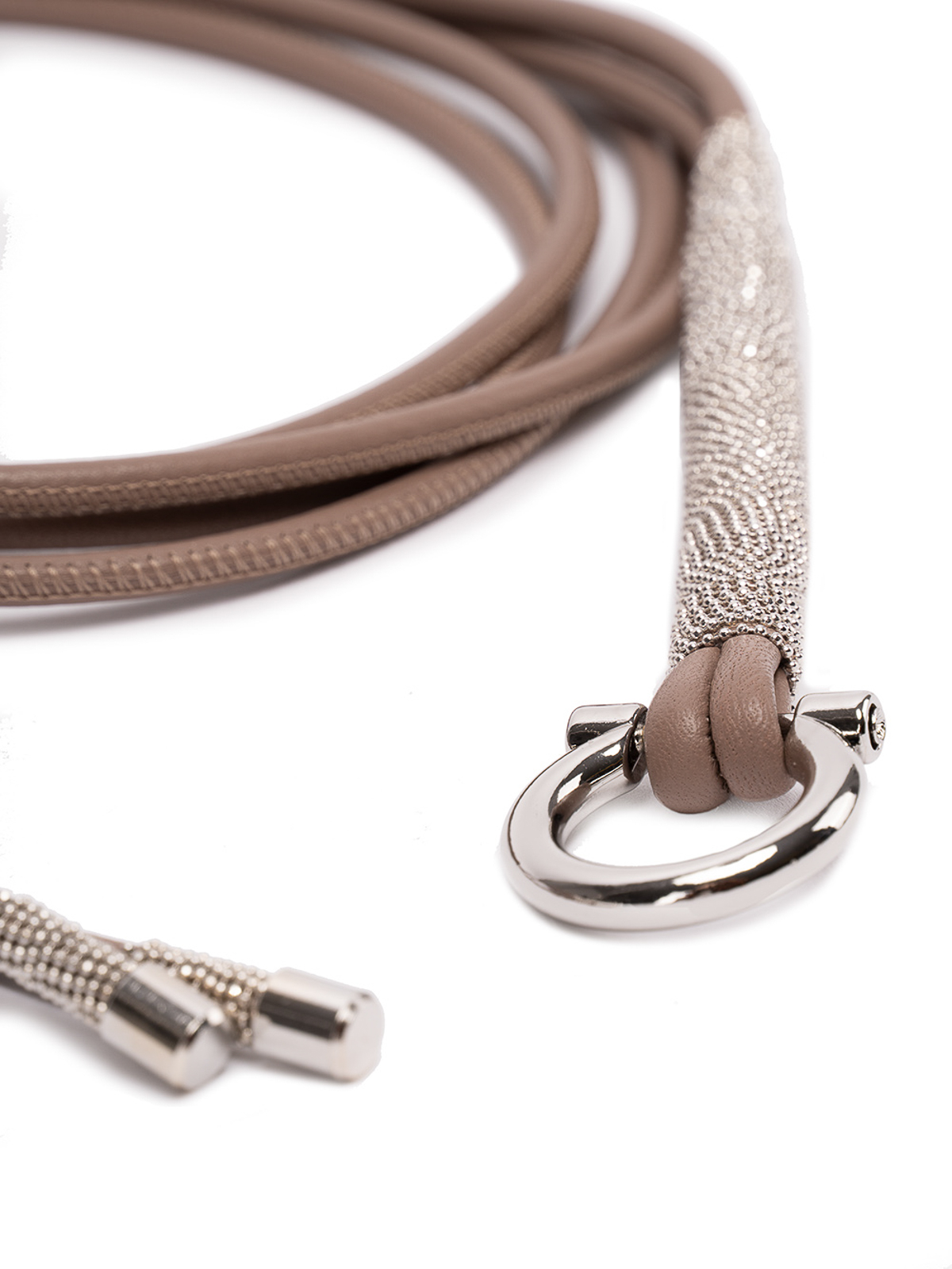 Peserico Thin leather belt with buckle - Brown|S32534C009998947 display picture 1