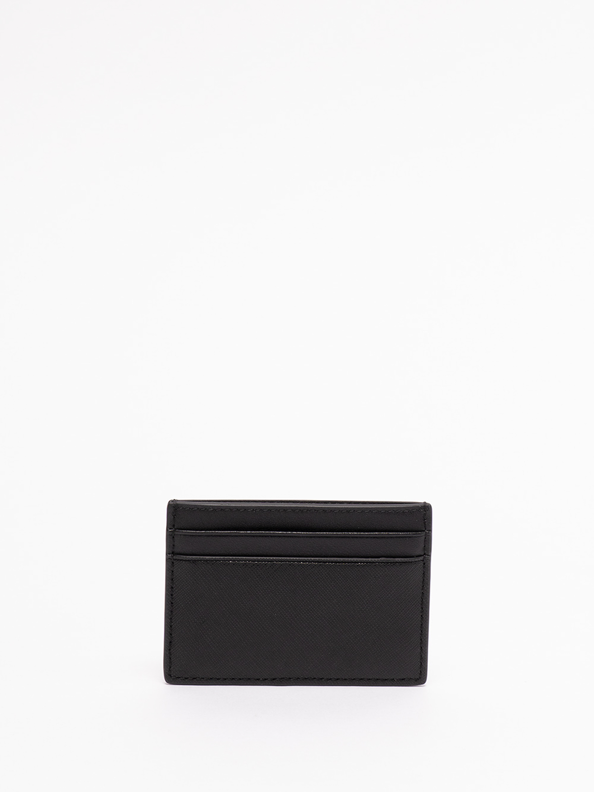 Shop Bally Card Holder In Grained Leather With Logo In Black