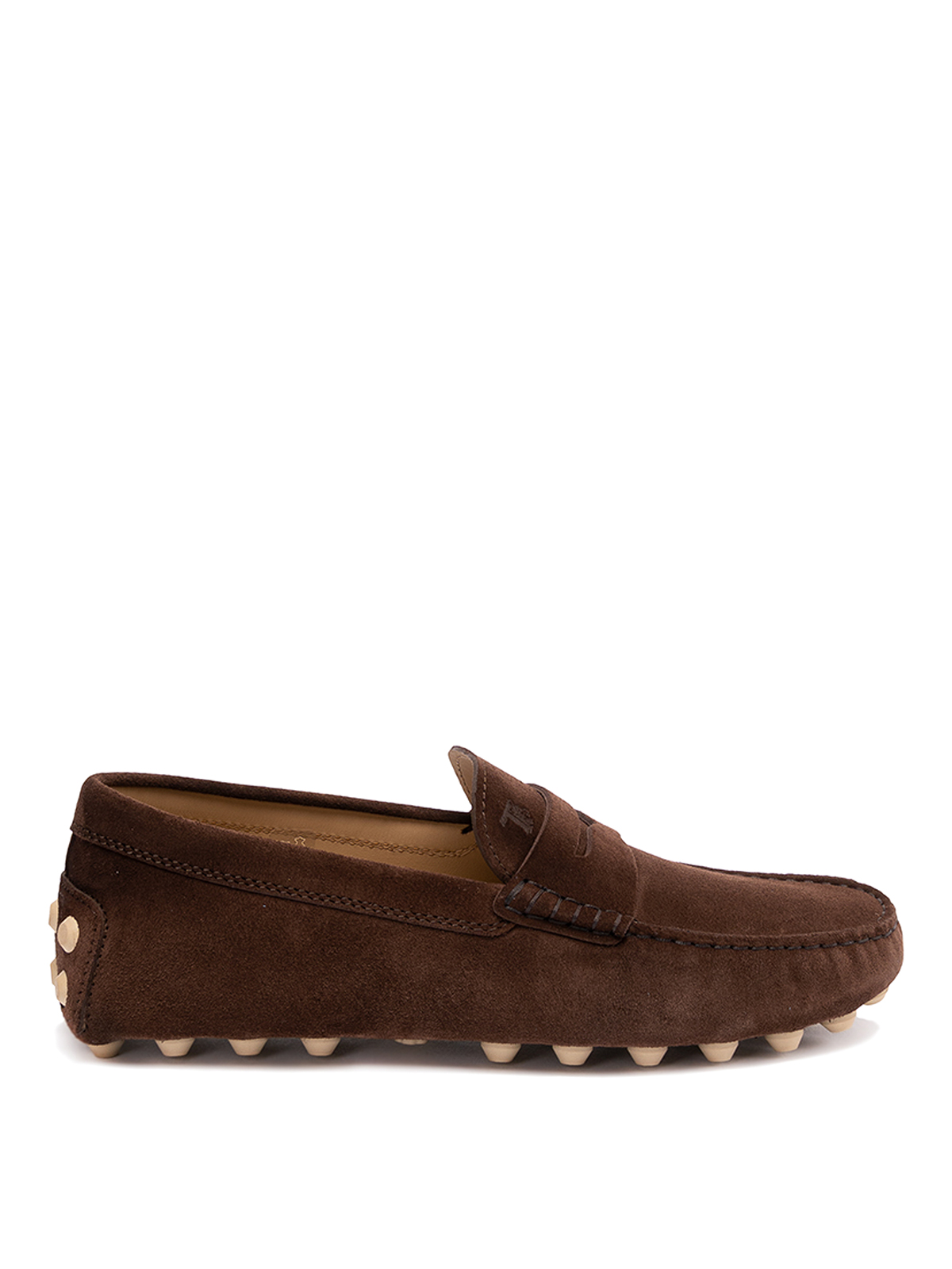 Tod's Gommino Moccasins In Suede In Brown