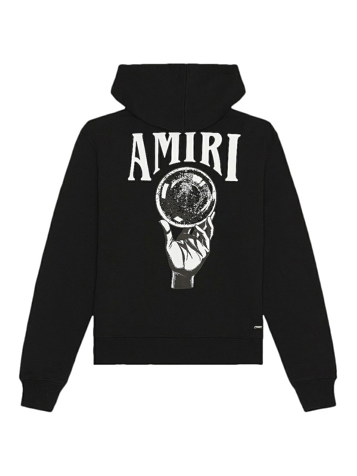 Amiri Crystal ball hoodie with logo - Black - Men|PS23MJG005001