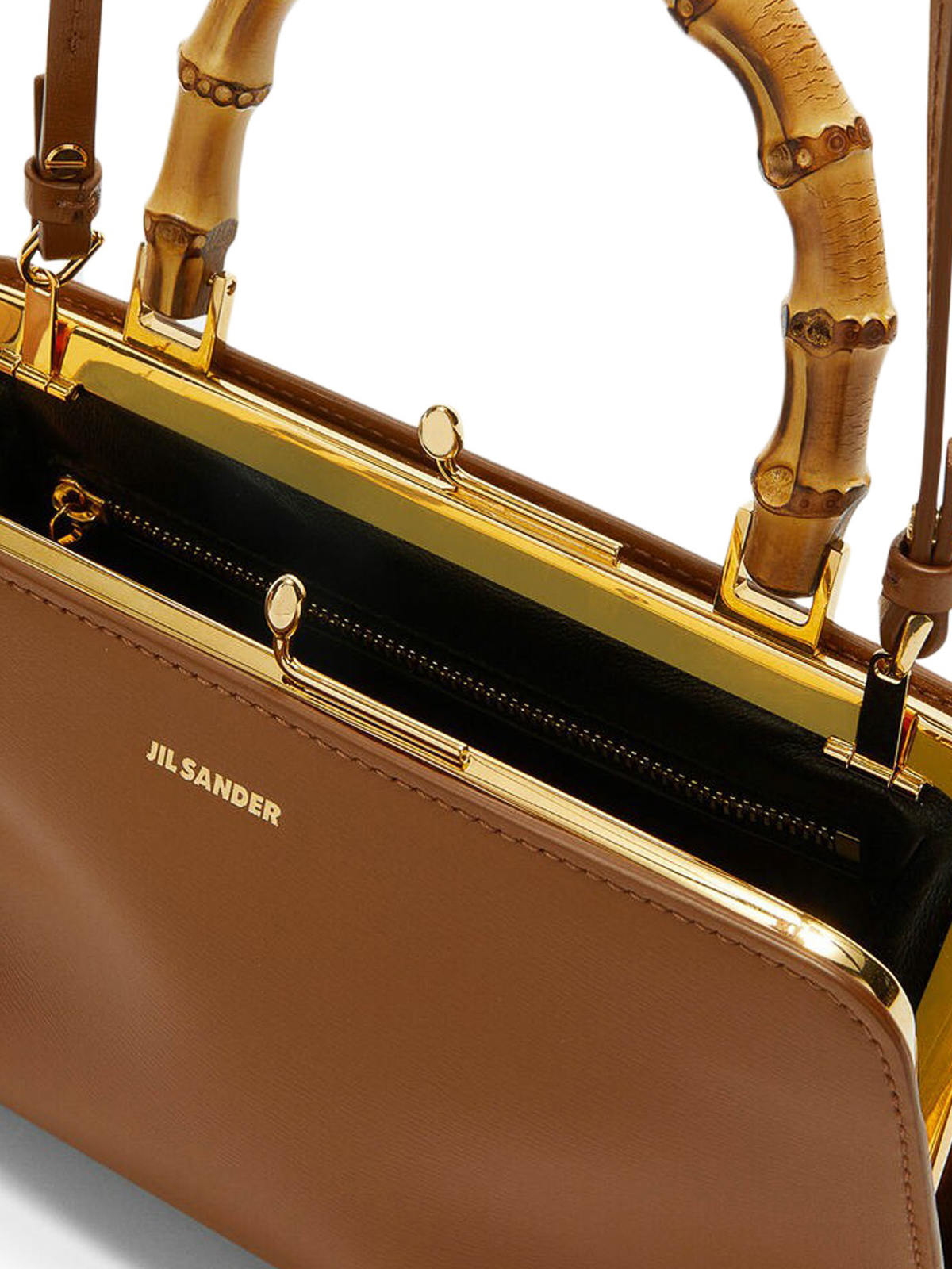 JIL SANDER クロスボディバッグ　ブラウン JIL SANDER（ジルサンダー） クロスボディバッグ LID CROSSBODY SM