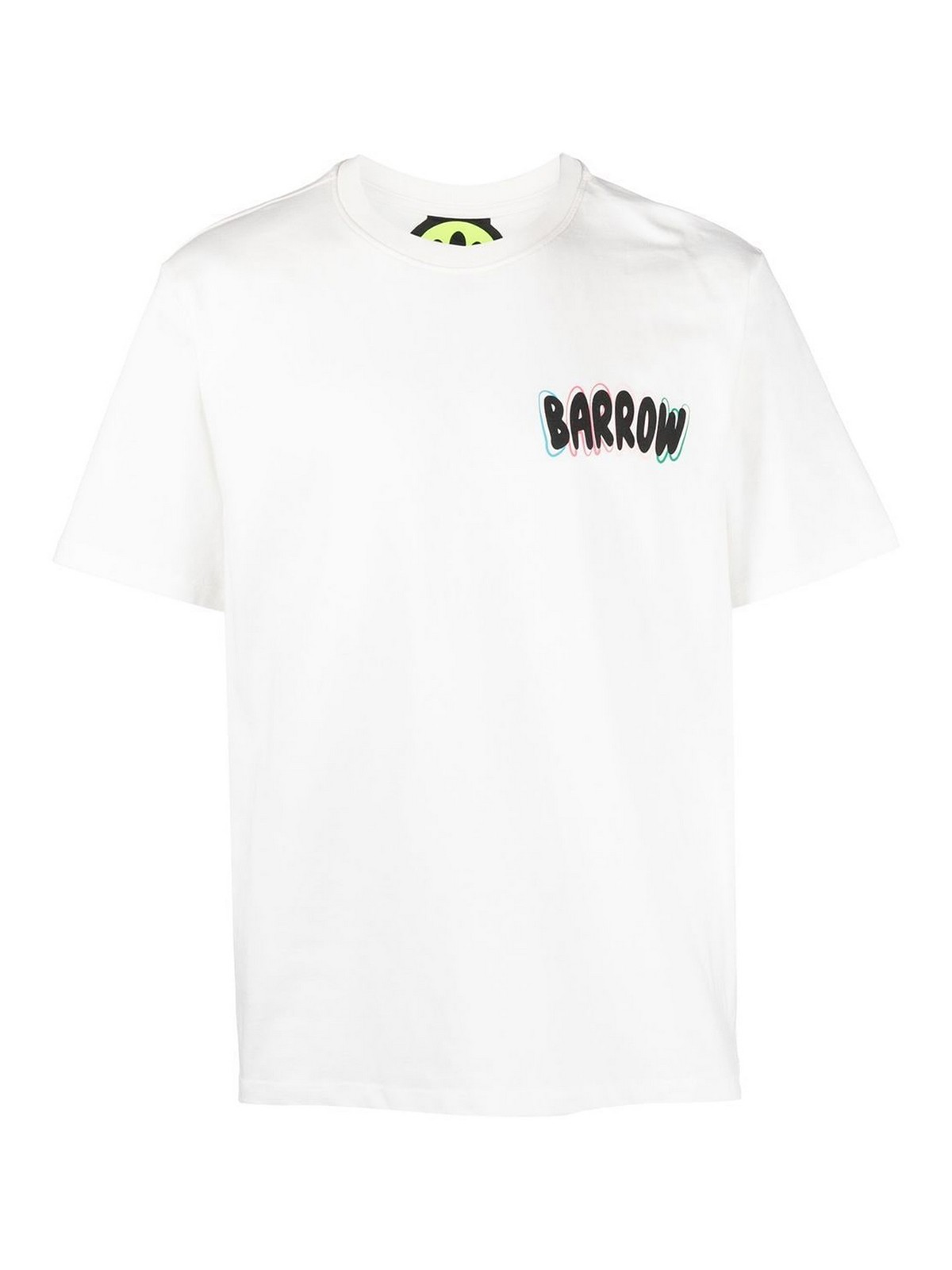 Barrow Kids logo-print paint-splatter T-Shirt - White