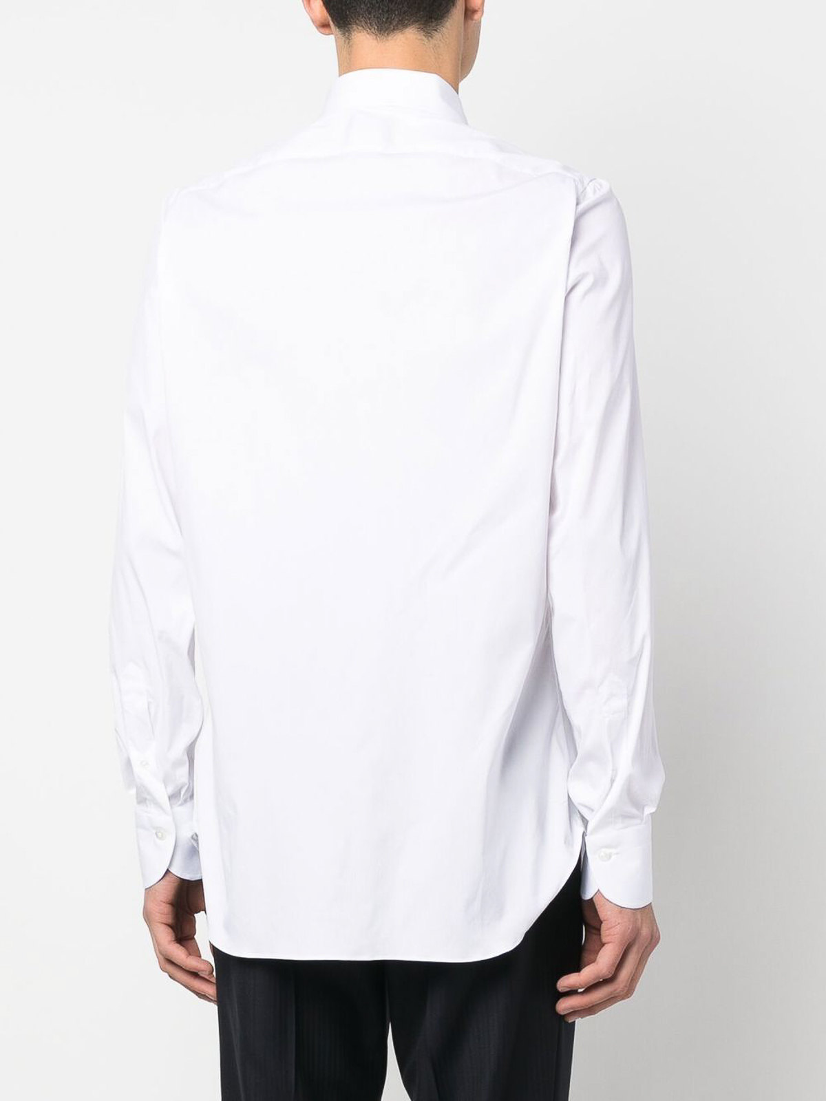 Shop Finamore 1925 Cotton Blend White Shirt