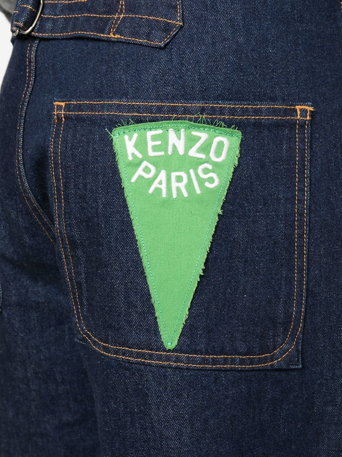 Shop Kenzo Jeans Acampanados - Azul