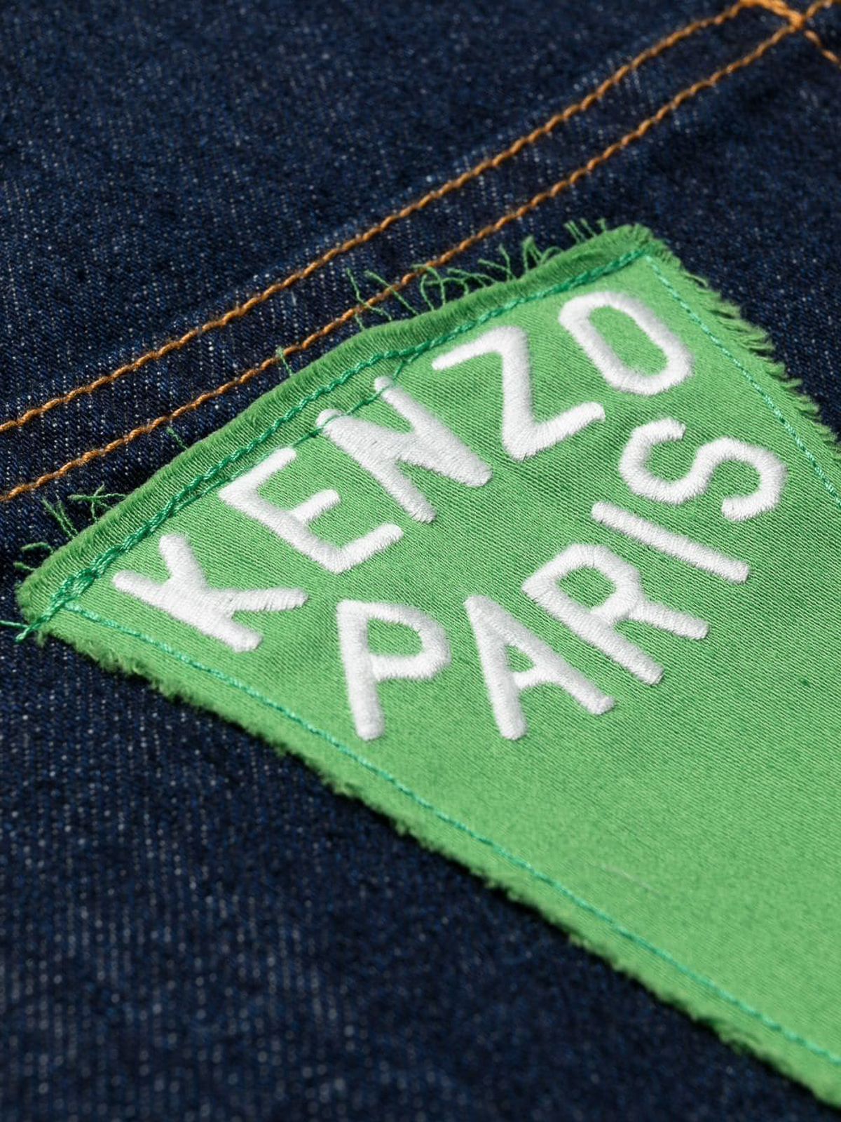 Shop Kenzo Jeans Acampanados - Azul