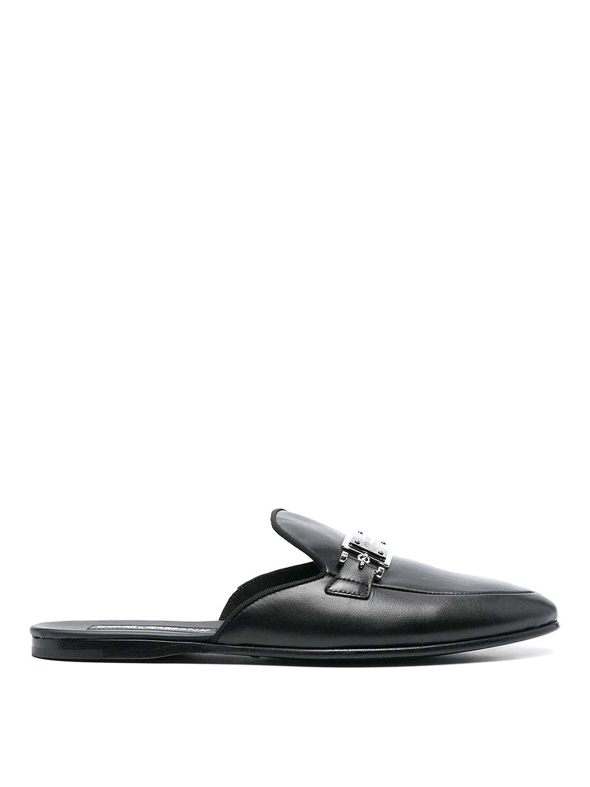 Dolce & Gabbana Logo-plaque mules - Black - Men