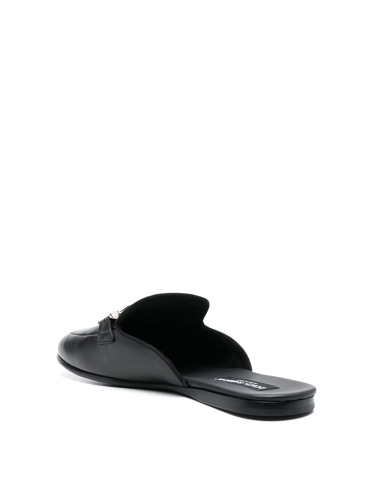 Dolce & Gabbana Logo-plaque mules - Black - Men
