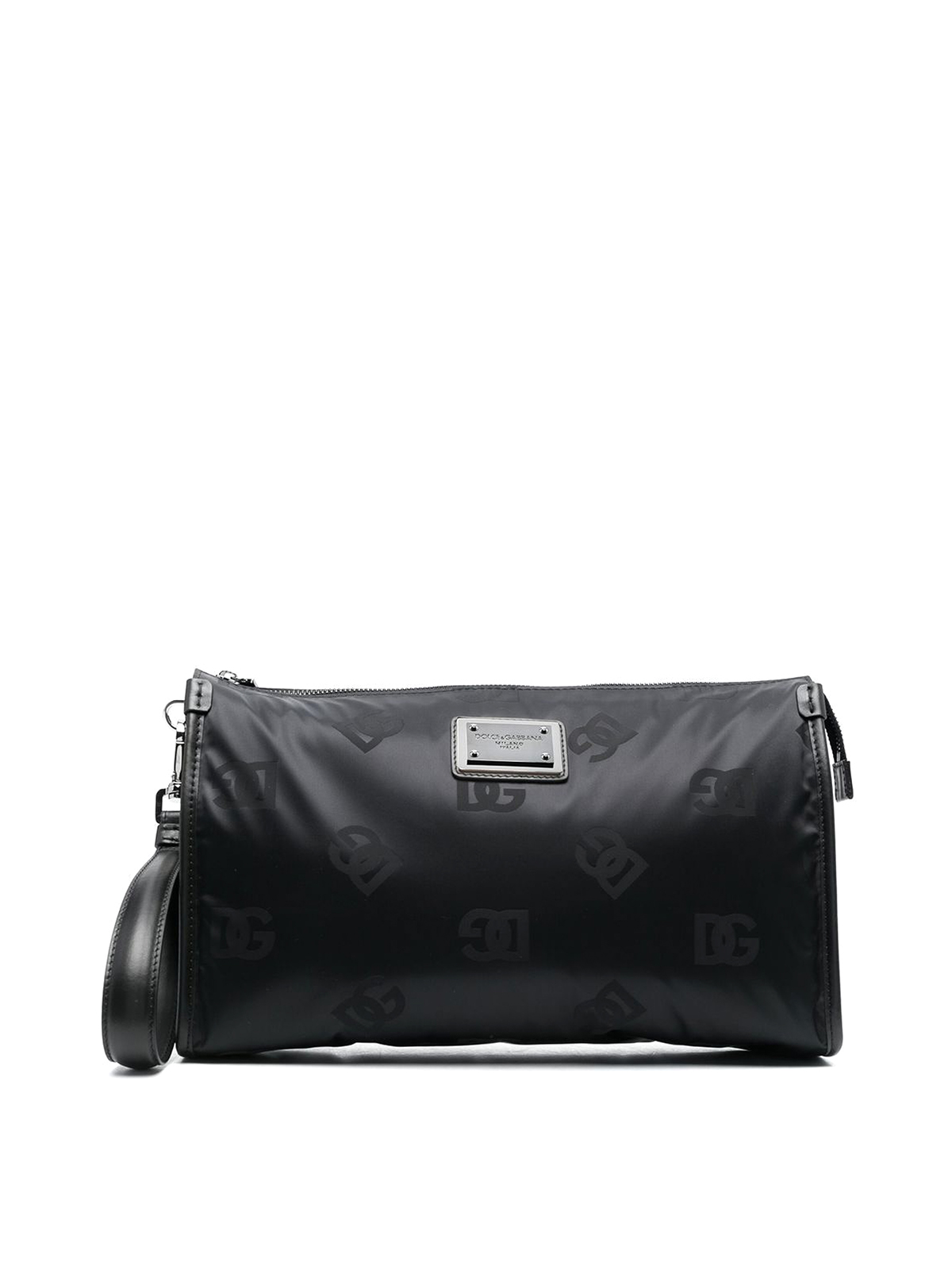 Dolce & Gabbana Logo Plaque Pouch In Black