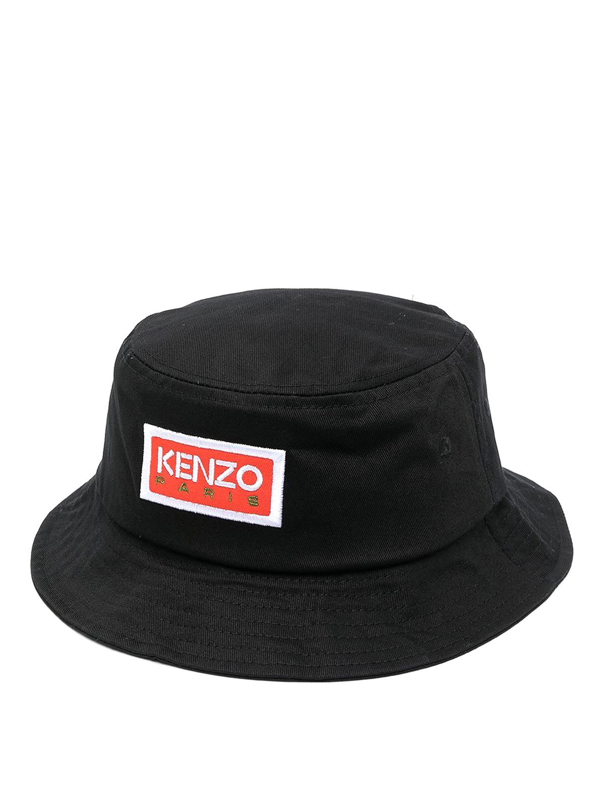 Kenzo Embroidery Logo Bucket Hat In Black