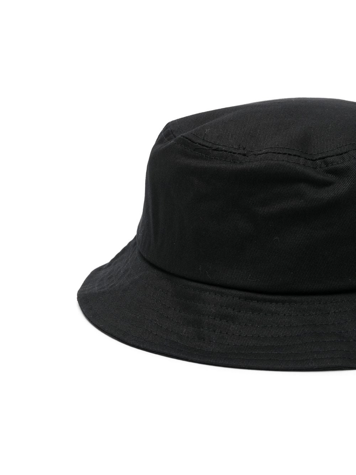 Shop Kenzo Embroidery Logo Bucket Hat In Black