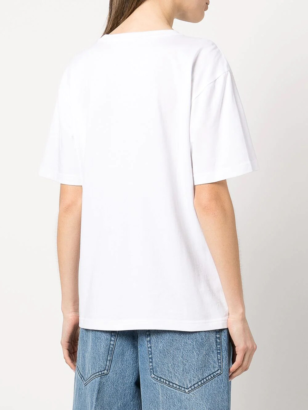 Shop Alexander Wang Maxi T-shirt With Logo In White