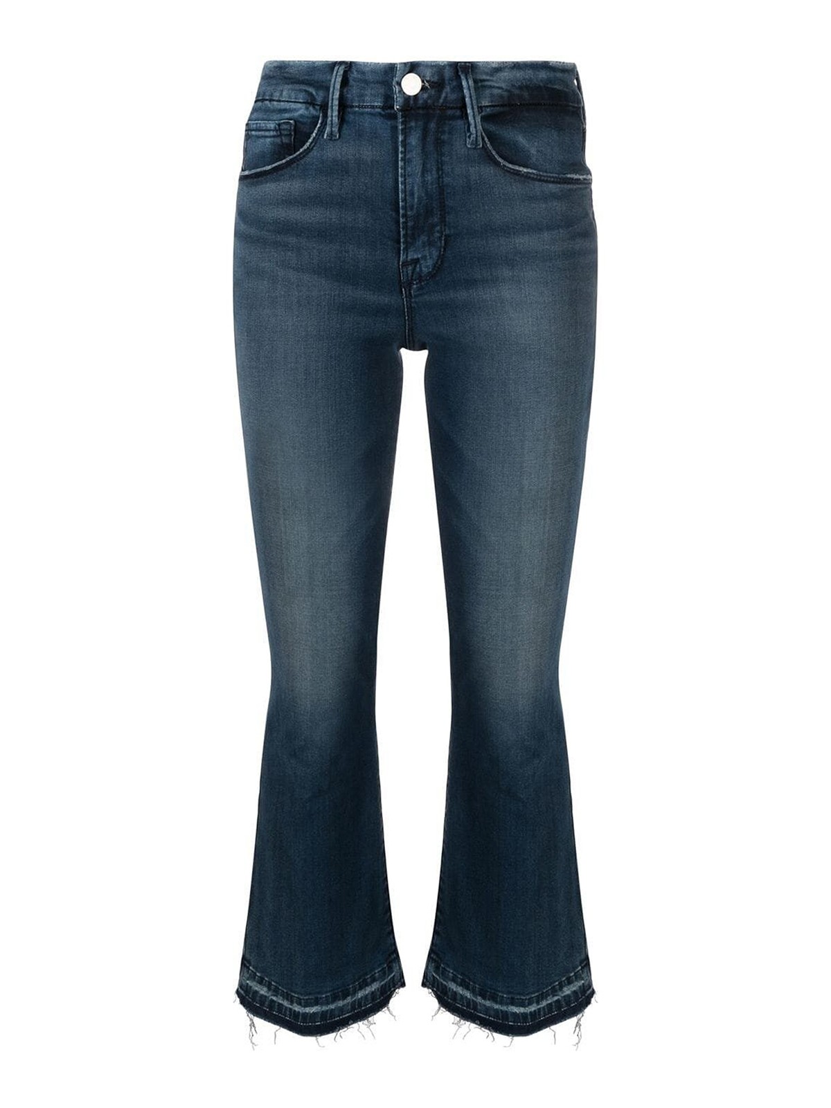 Frame Faded Bootcut Jeans In Azul