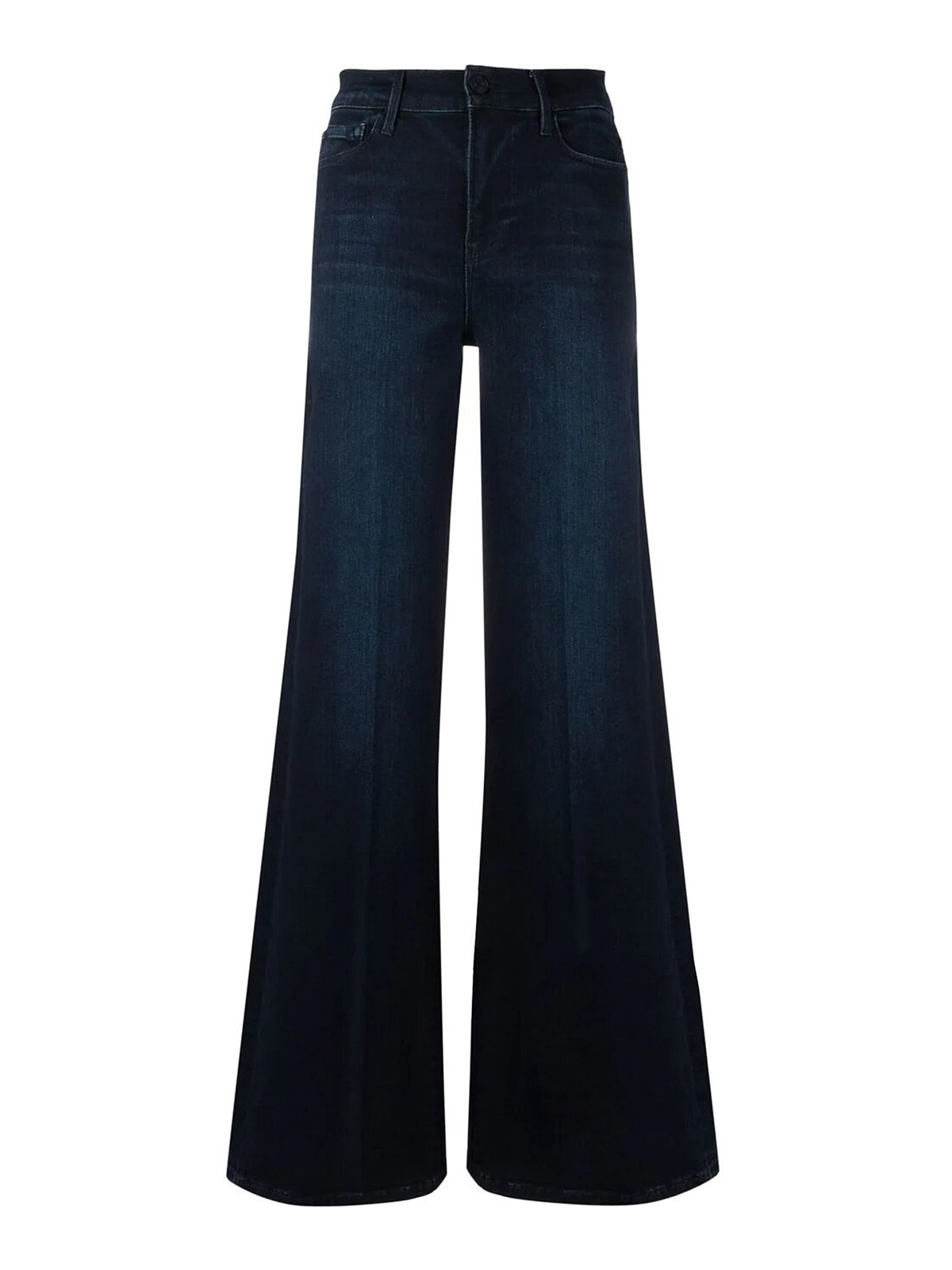 Frame High Waisted Wide Leg Jeans In Black