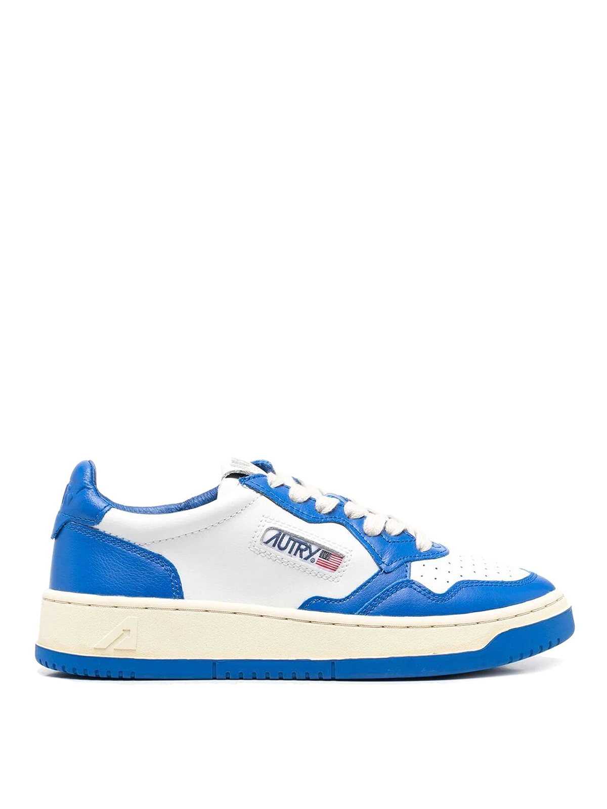 Autry Leather Sneakers With Logo In Blue