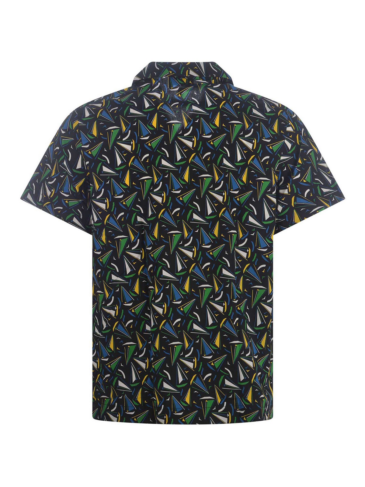 Shop Apc Multicoloured Cotton Shirt In Black