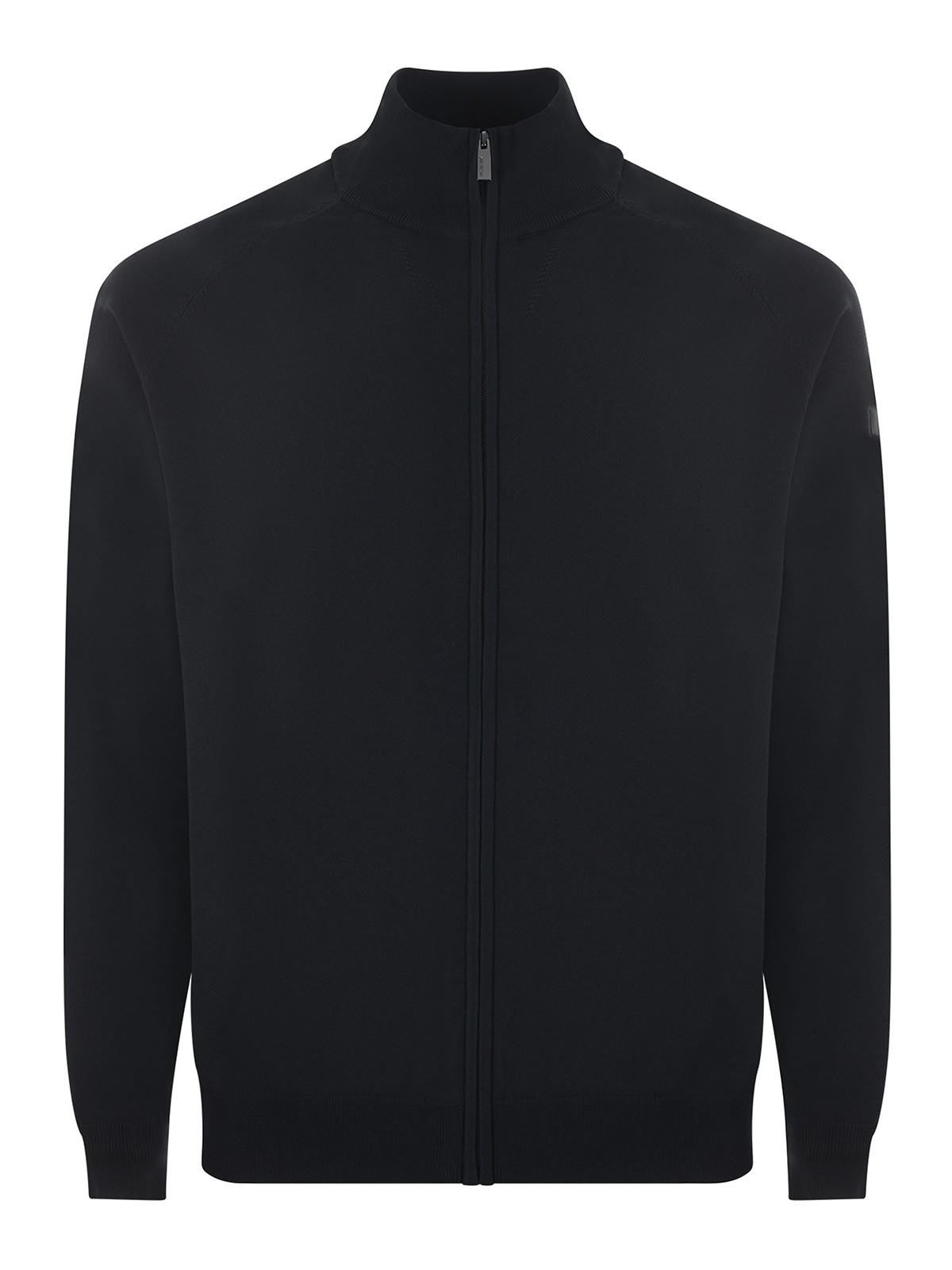 Rrd Roberto Ricci Designs High Neck Zipped Sweater With Logo In Black