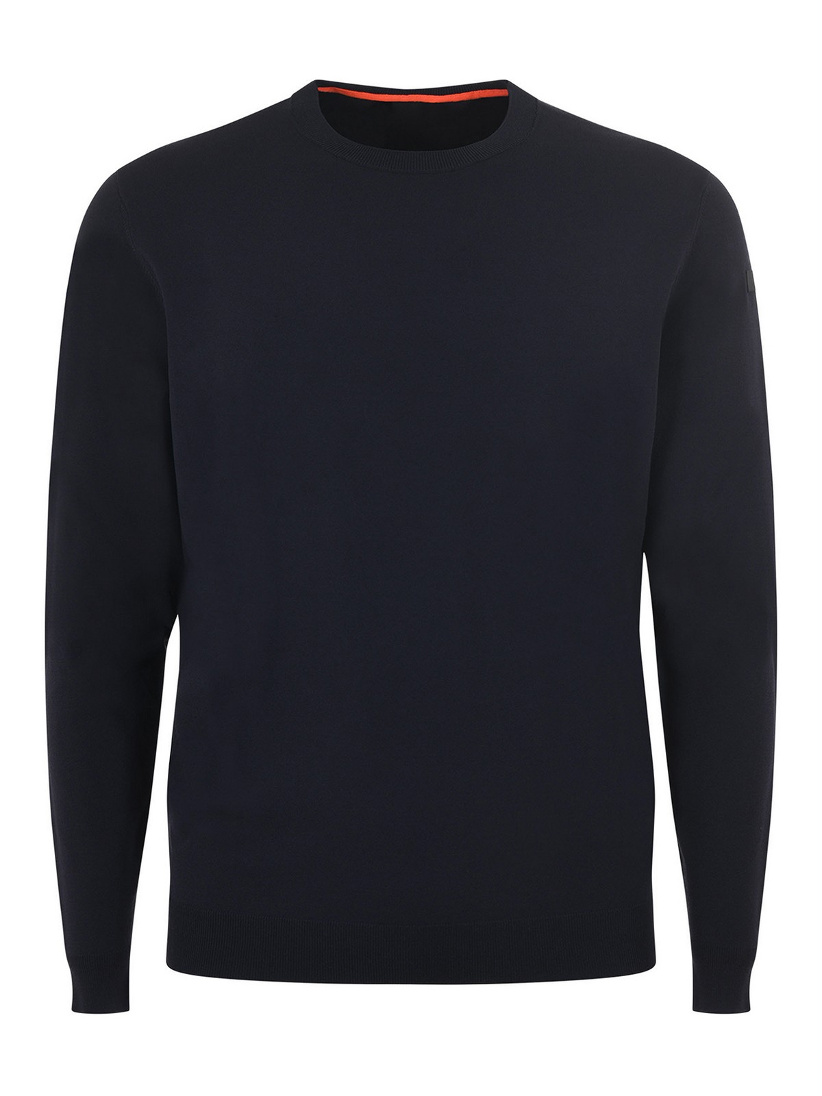Rrd Roberto Ricci Designs Ribbed Crewneck Sweater With Logo In Blue