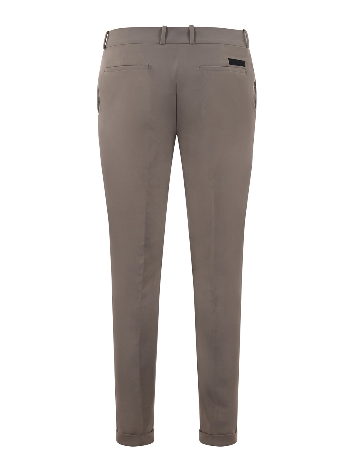 Shop Rrd Roberto Ricci Designs Pleated Straight Leg Trousers With Turn-ups In Grey