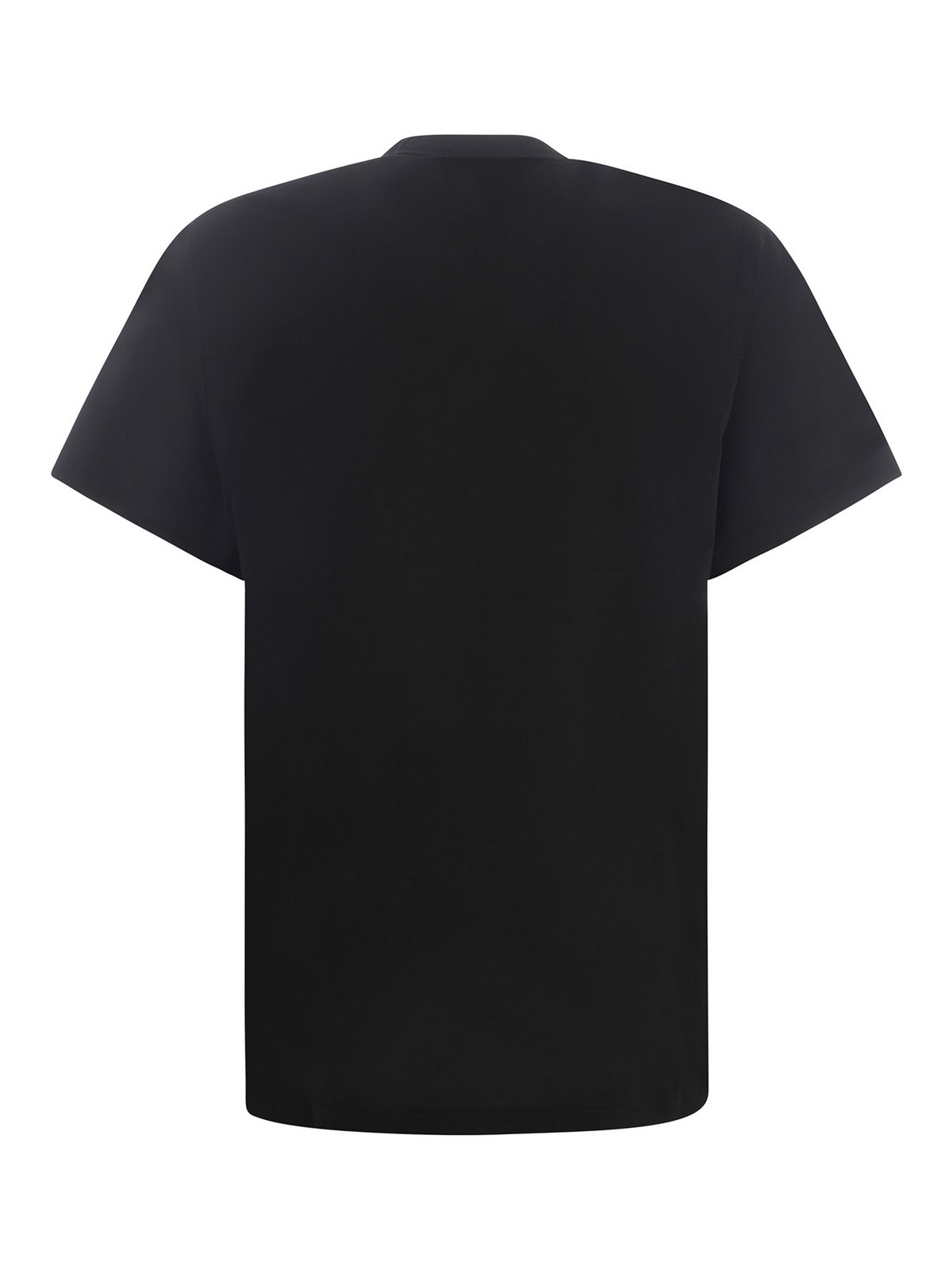 Shop Y-3 Crewneck Cotton T-shirt With Logo In Black