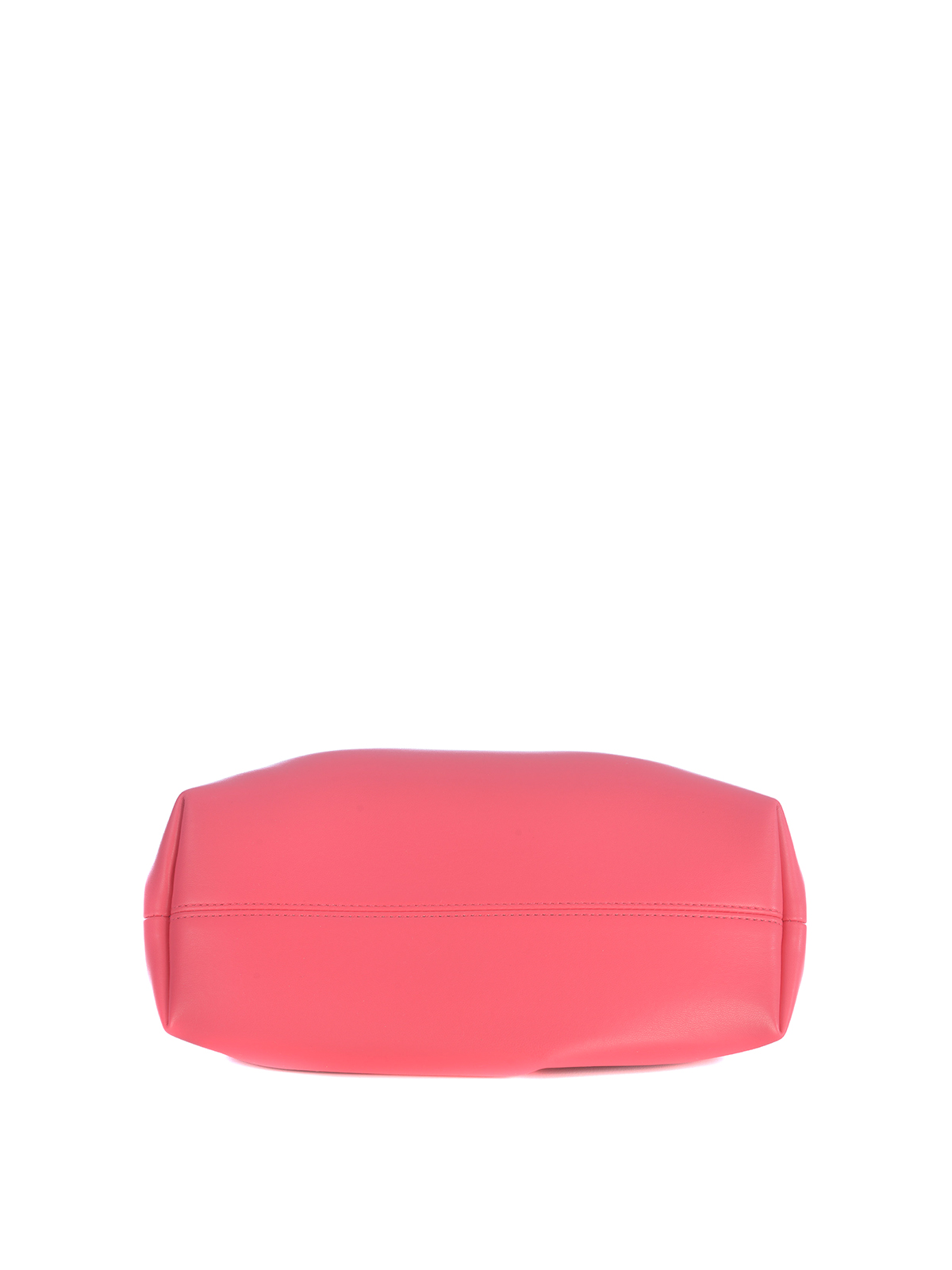 Shop Themoirè Faux Leather Clutch With Magnetic Closure In Pink