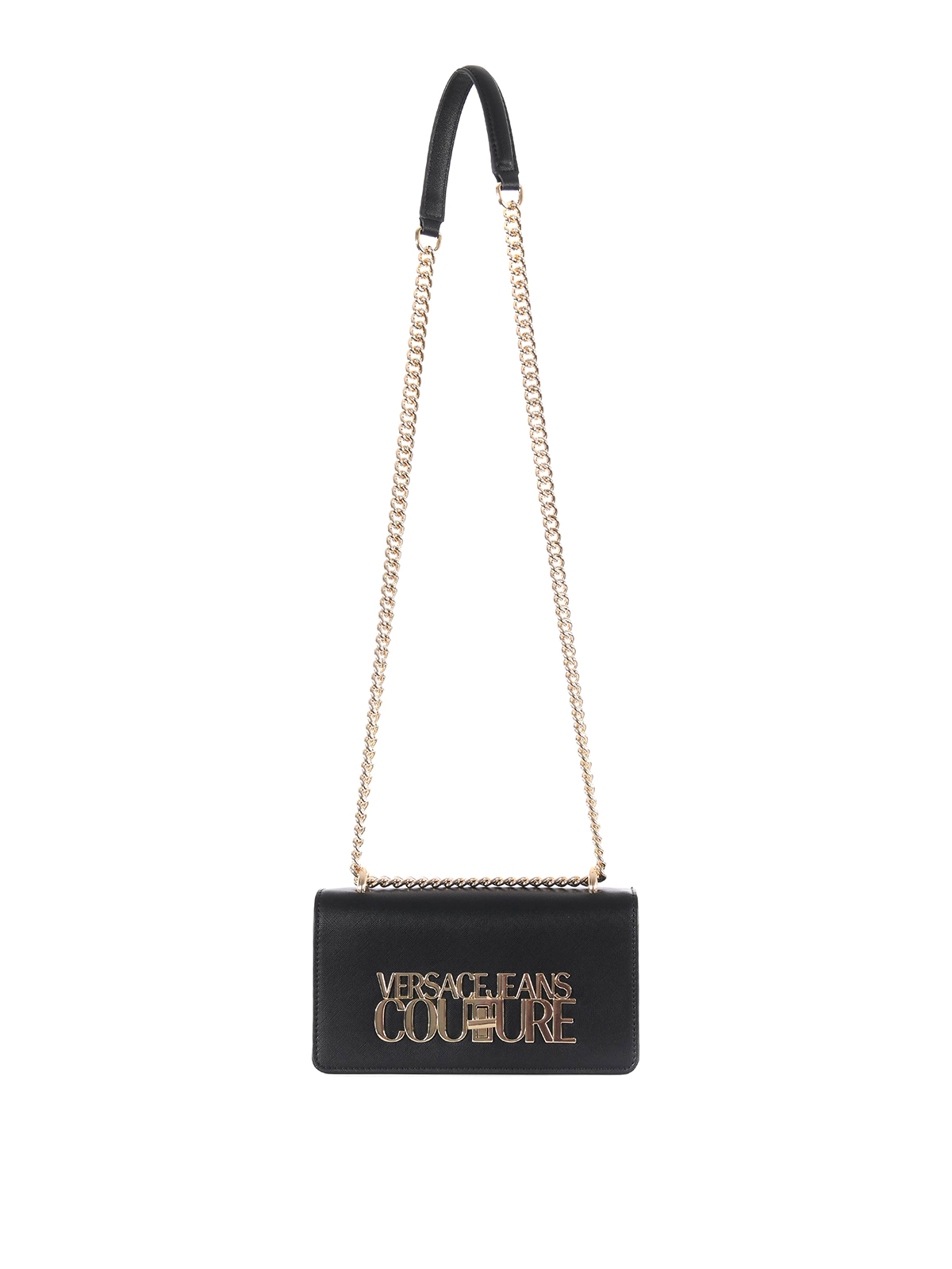 Versace Jeans Couture Chain Couture Tote Bag, Black+gold, One Size