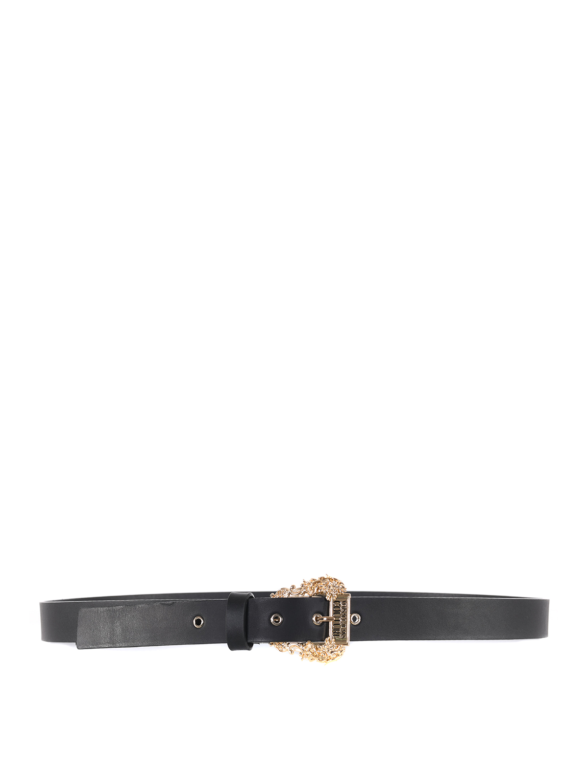 VERSACE JEANS COUTURE men's belt with gold buckle