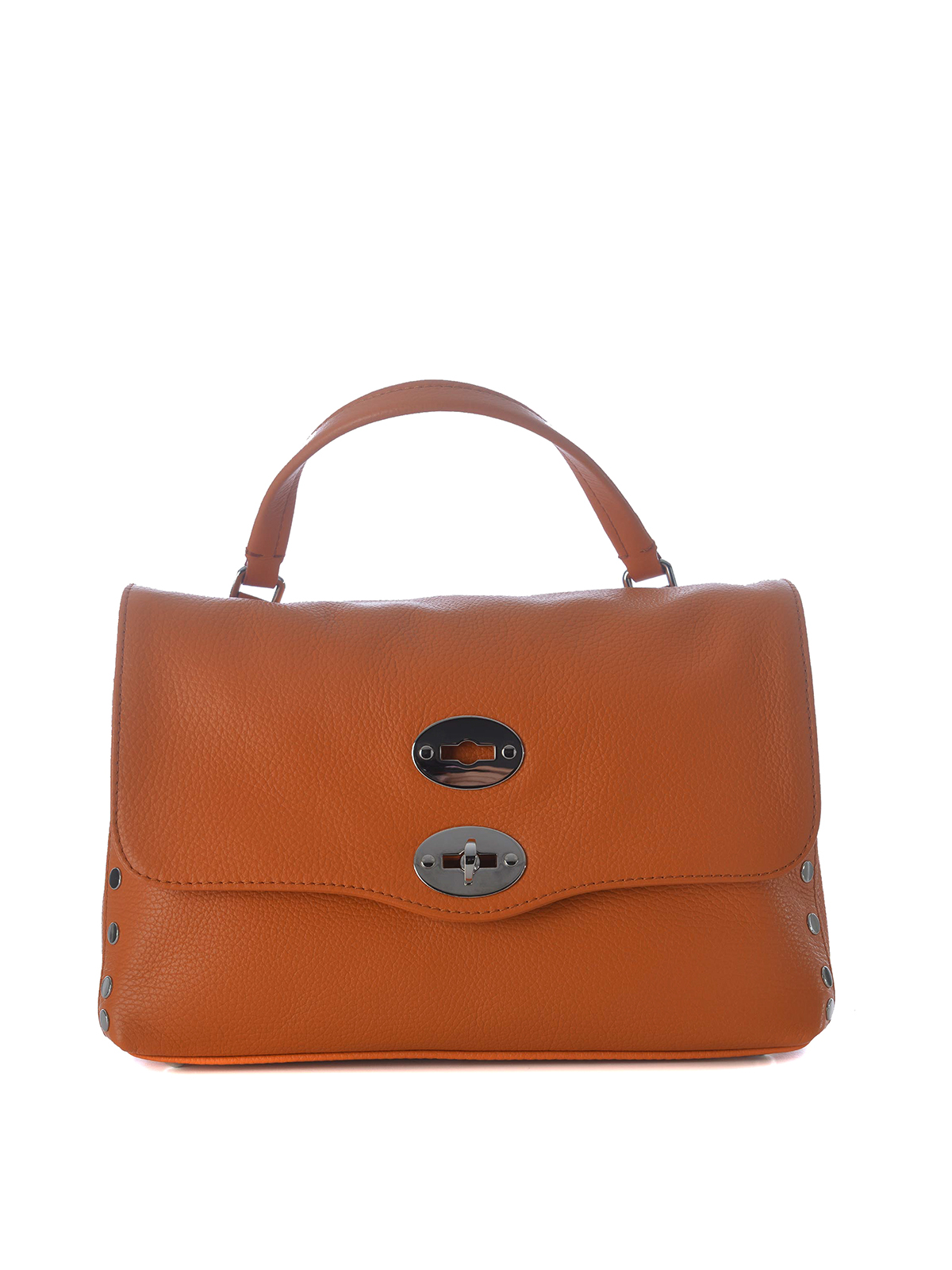Zanellato Postina Daily Small Bag With Studs In Orange