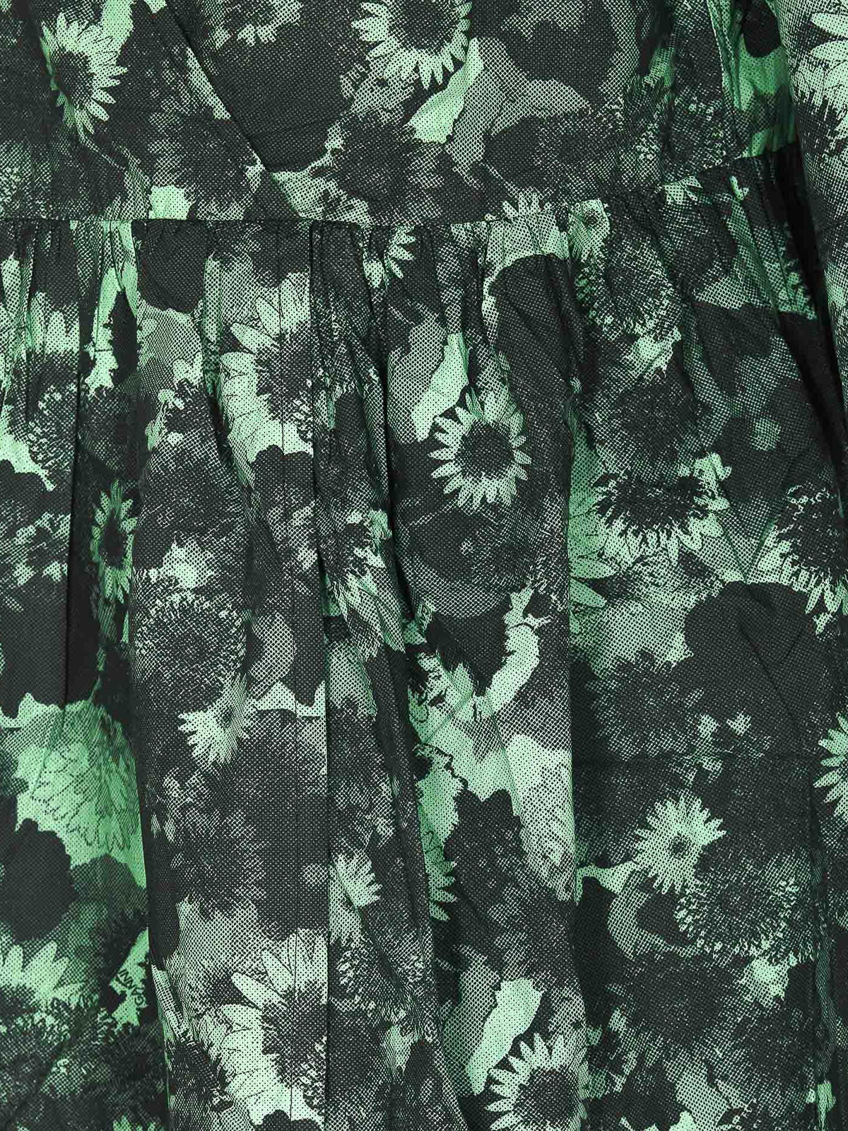 Ganni Floreal printes maxi dress - Green - Women|F7569484 Ganni Floreal printes maxi dress - Green - Women|F7569484