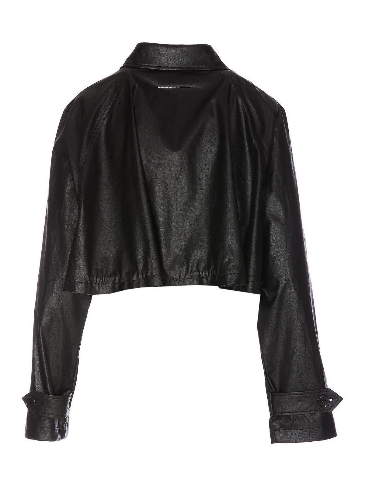 MM6 Maison Margiela レザージャケット - 黒|S52AM0241S53057900