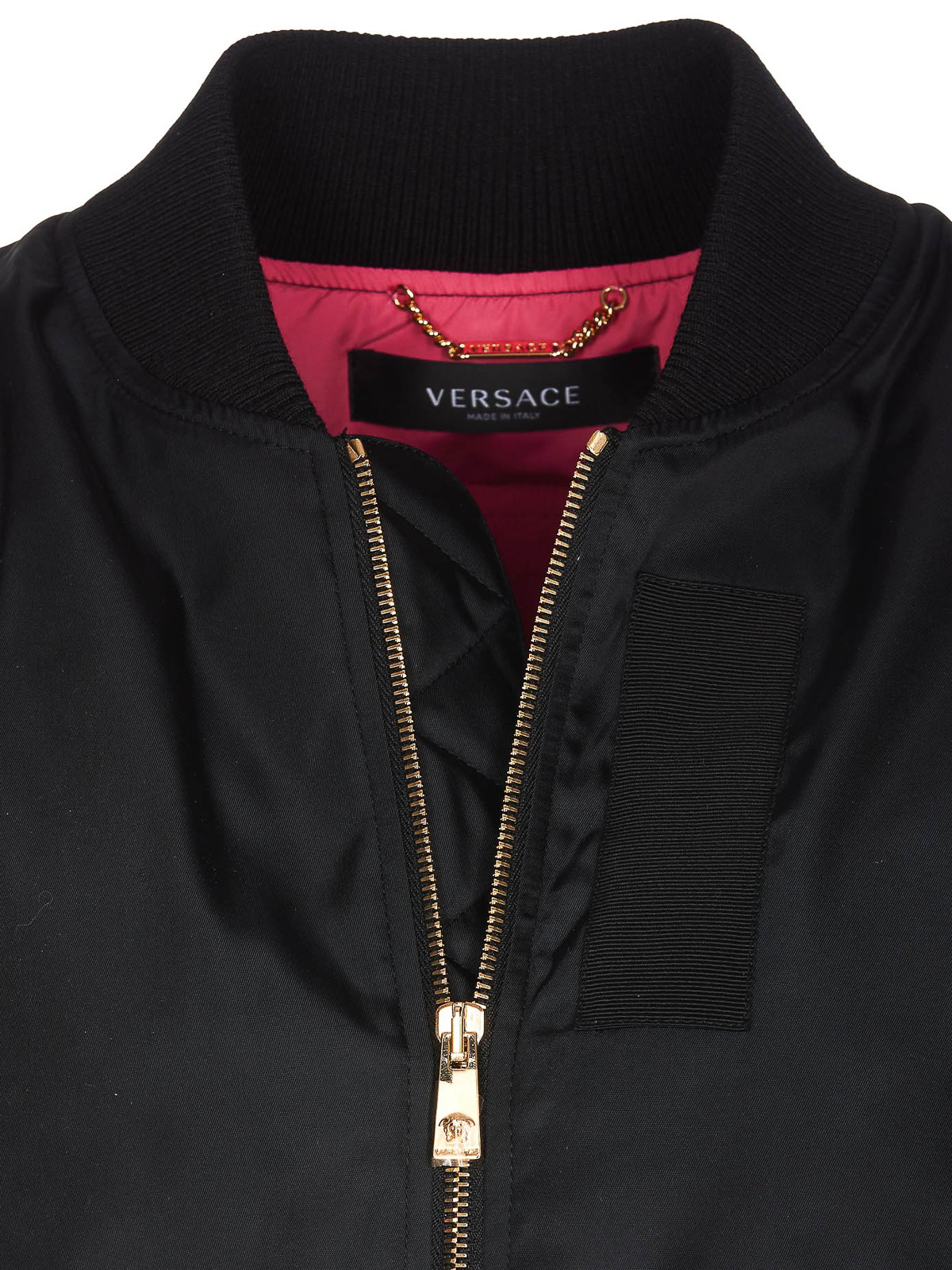 Shop Versace Chaqueta Bomber - Negro In Black
