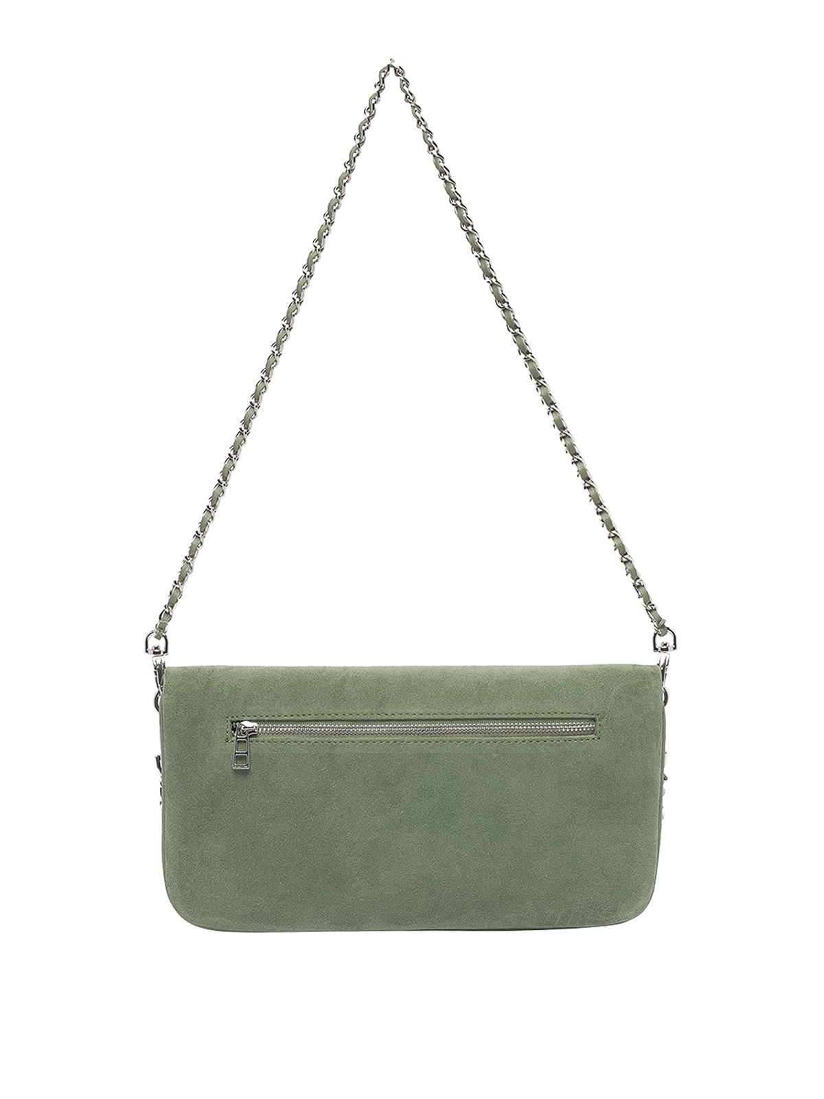 Zadig&Voltaire Rock Nano logo leather bag - Green | LWBA00056314
