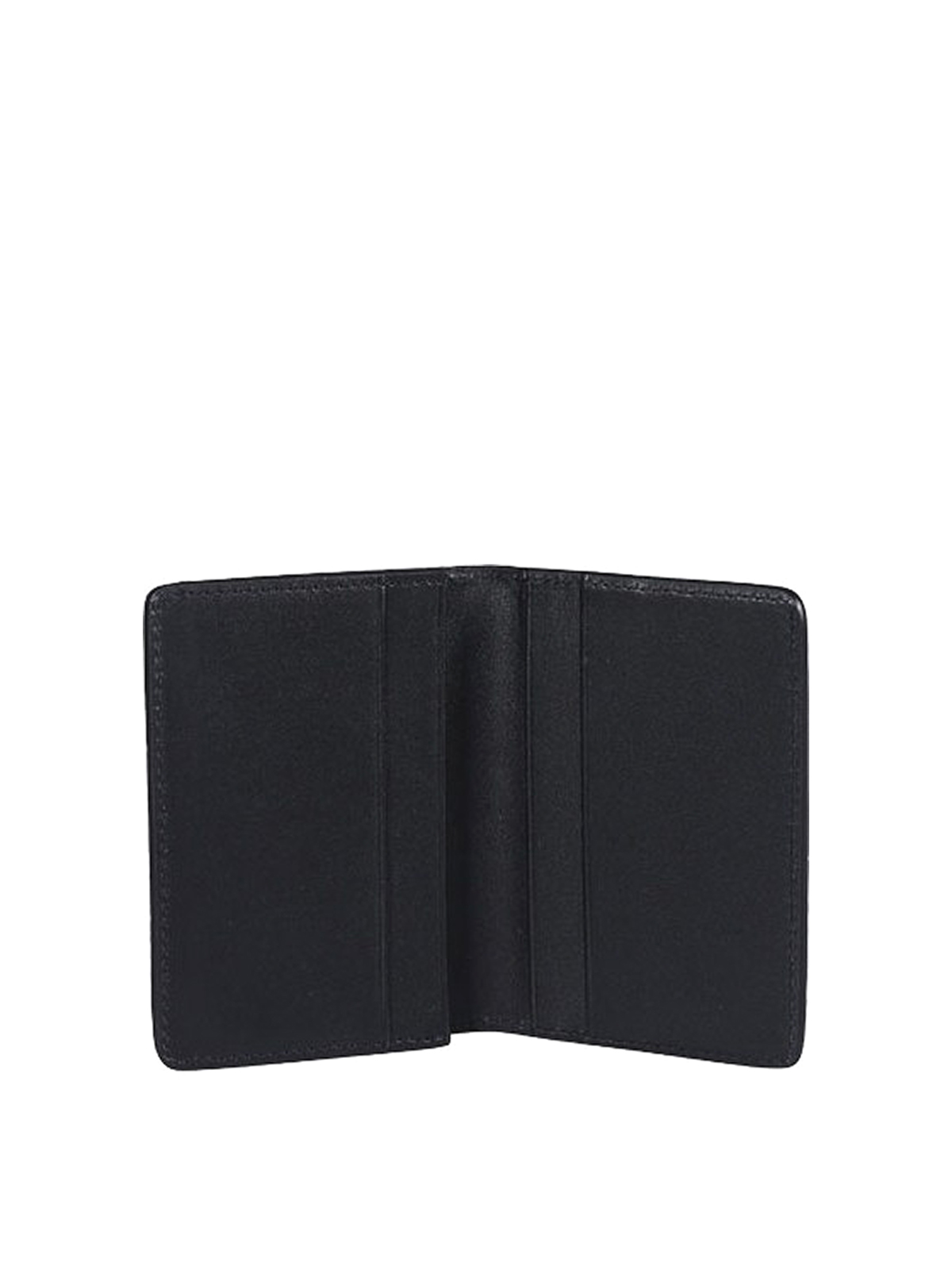 Shop Apc Leather Logo Wallet In Black