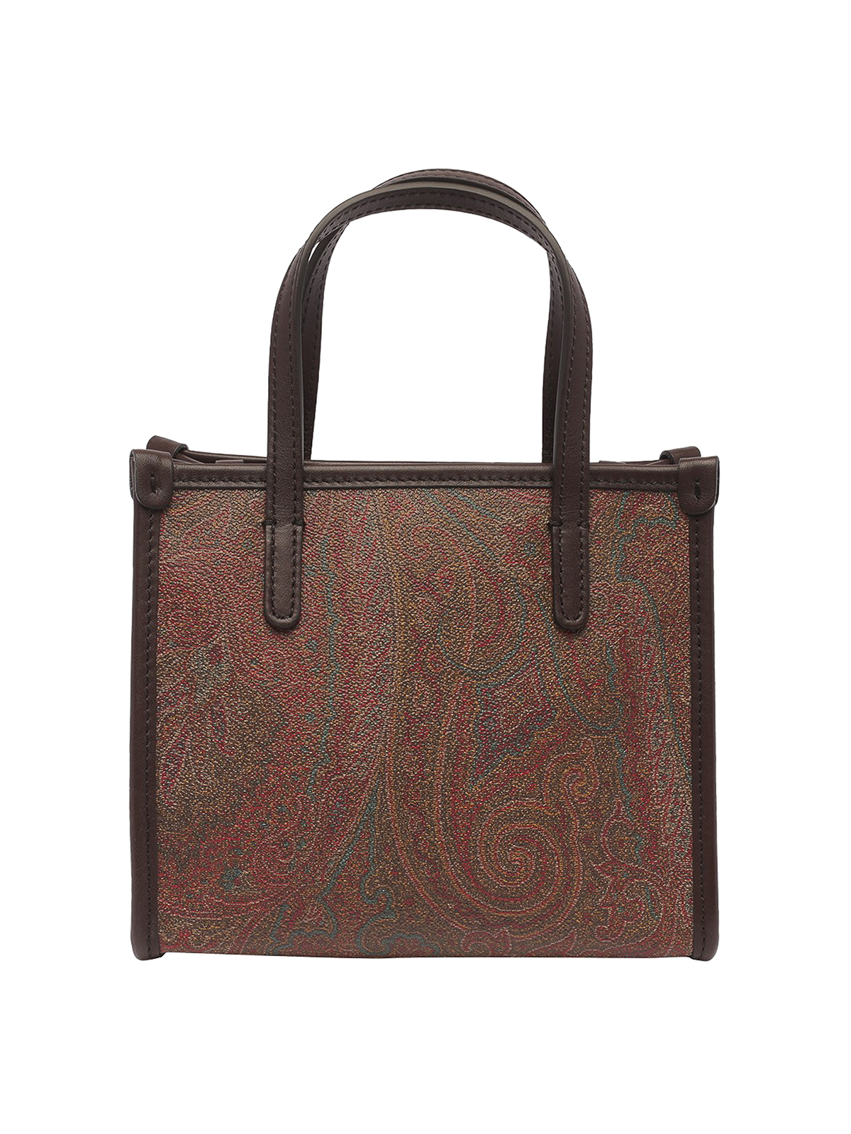 Etro Crown Me Paisley-Print Embellished Shoulder Bag