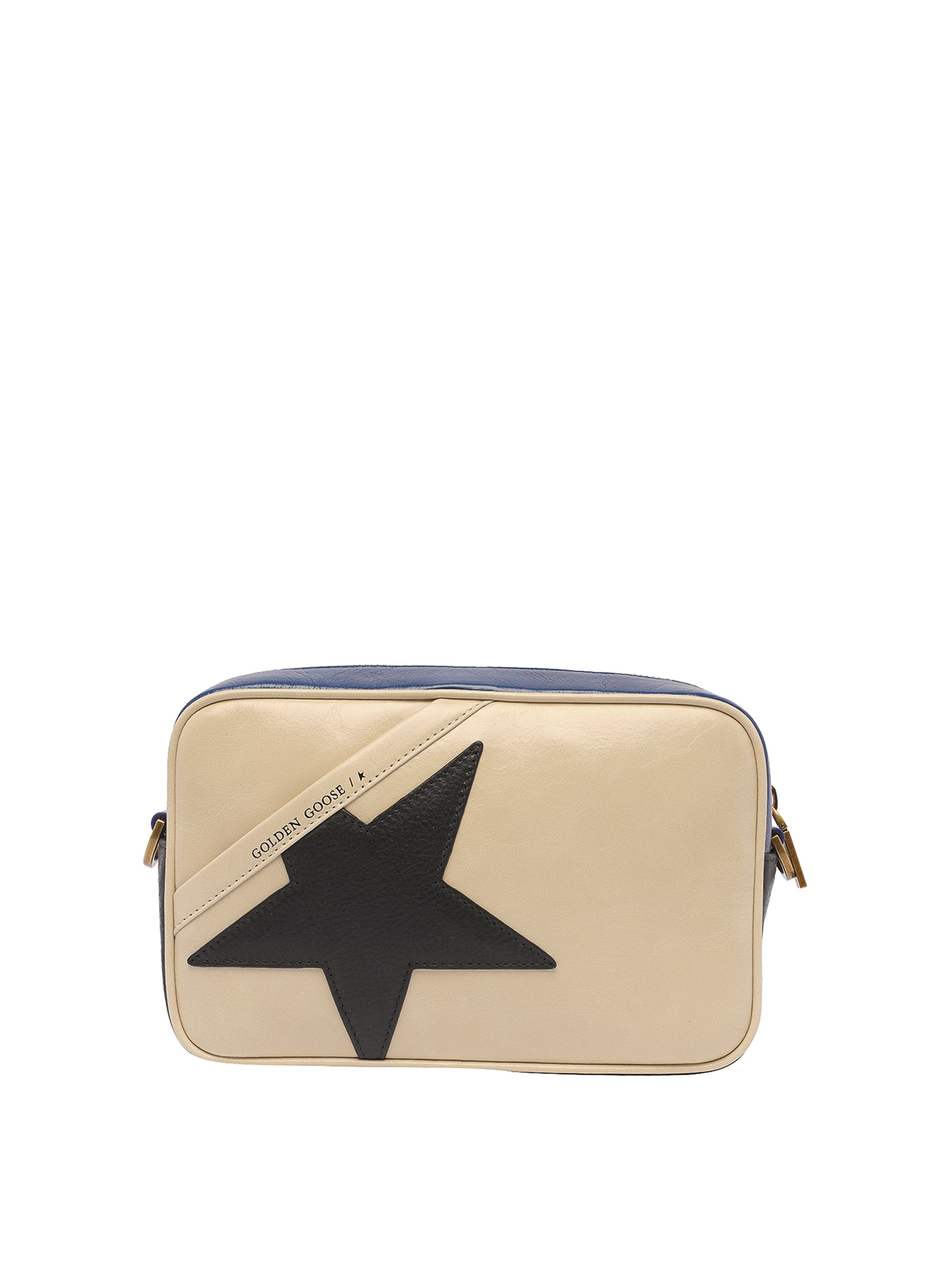GOLDEN GOOSE STAR LEATHER BAG WITH STRAP