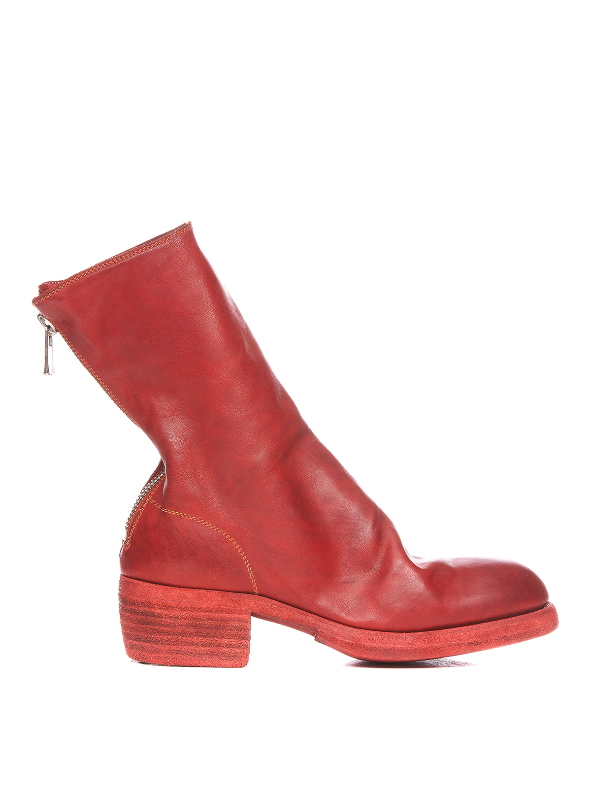 Guidi 788 Z leather boots - Red - Women | 788ZSOFT1006T