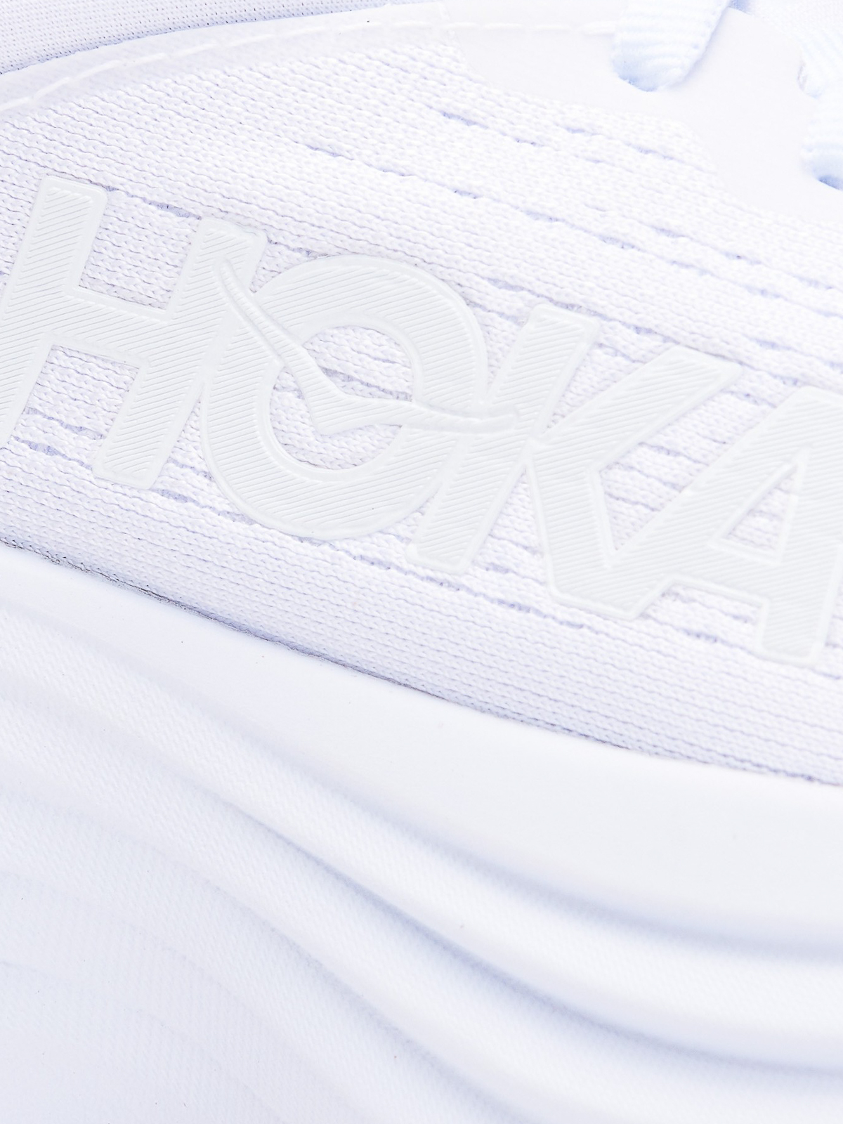 Shop Hoka Monochrom Suede Sneakers With Logo In White