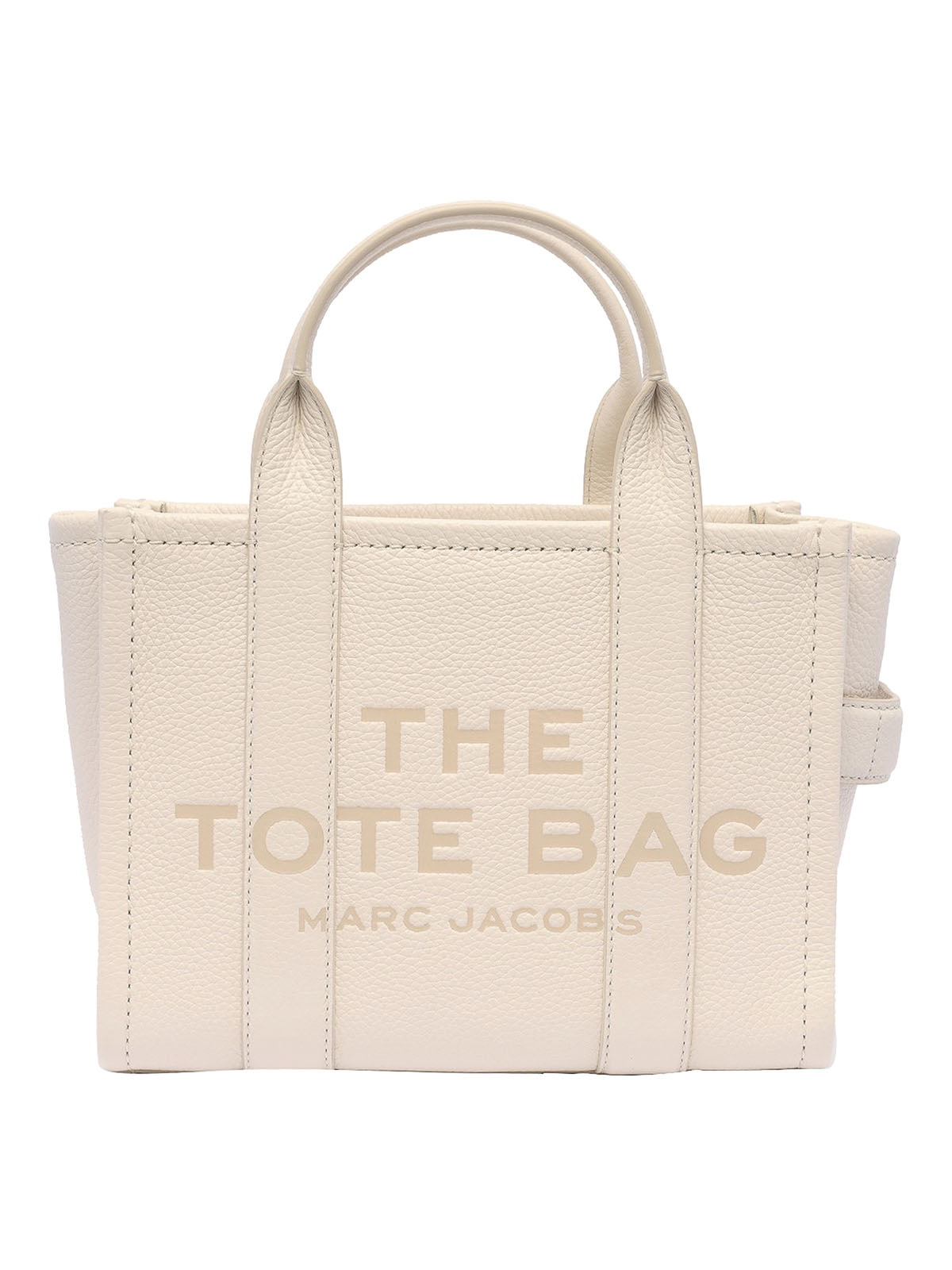 Marc Jacobs Logo Leather Mini Bag In White