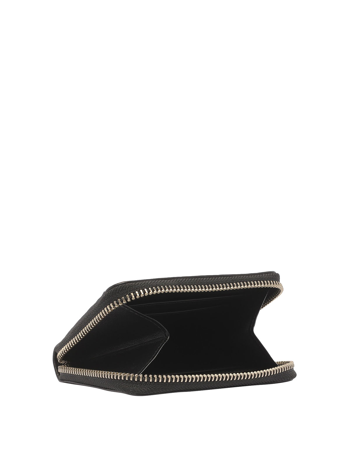 Shop Marc Jacobs Monogrammed Leather Wallet In Black