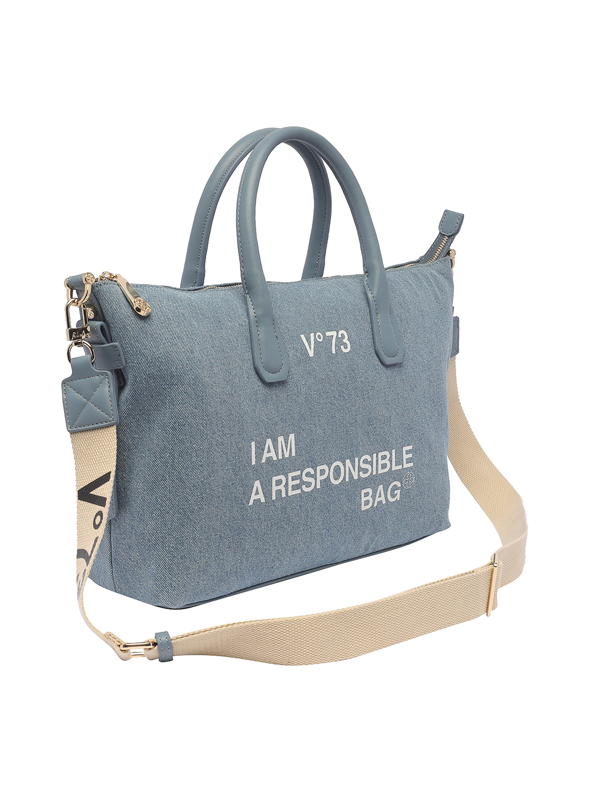 V73 SHOPPING BAG RESPONSIBILITY Donna Denim